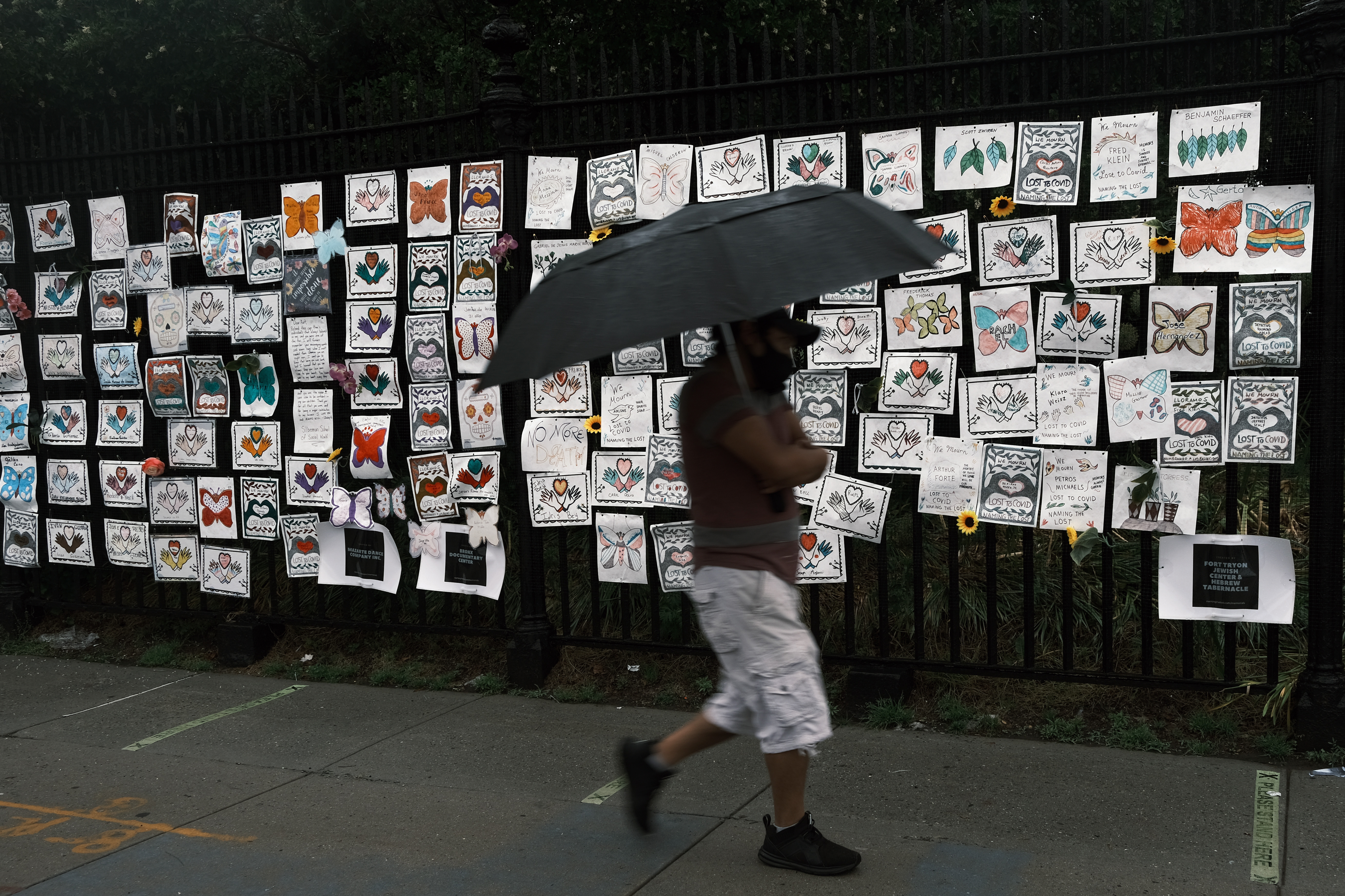 A group of volunteer activists, artists, and folklorists created memorial sites in New York City to name and remember the victims of COVID-19.