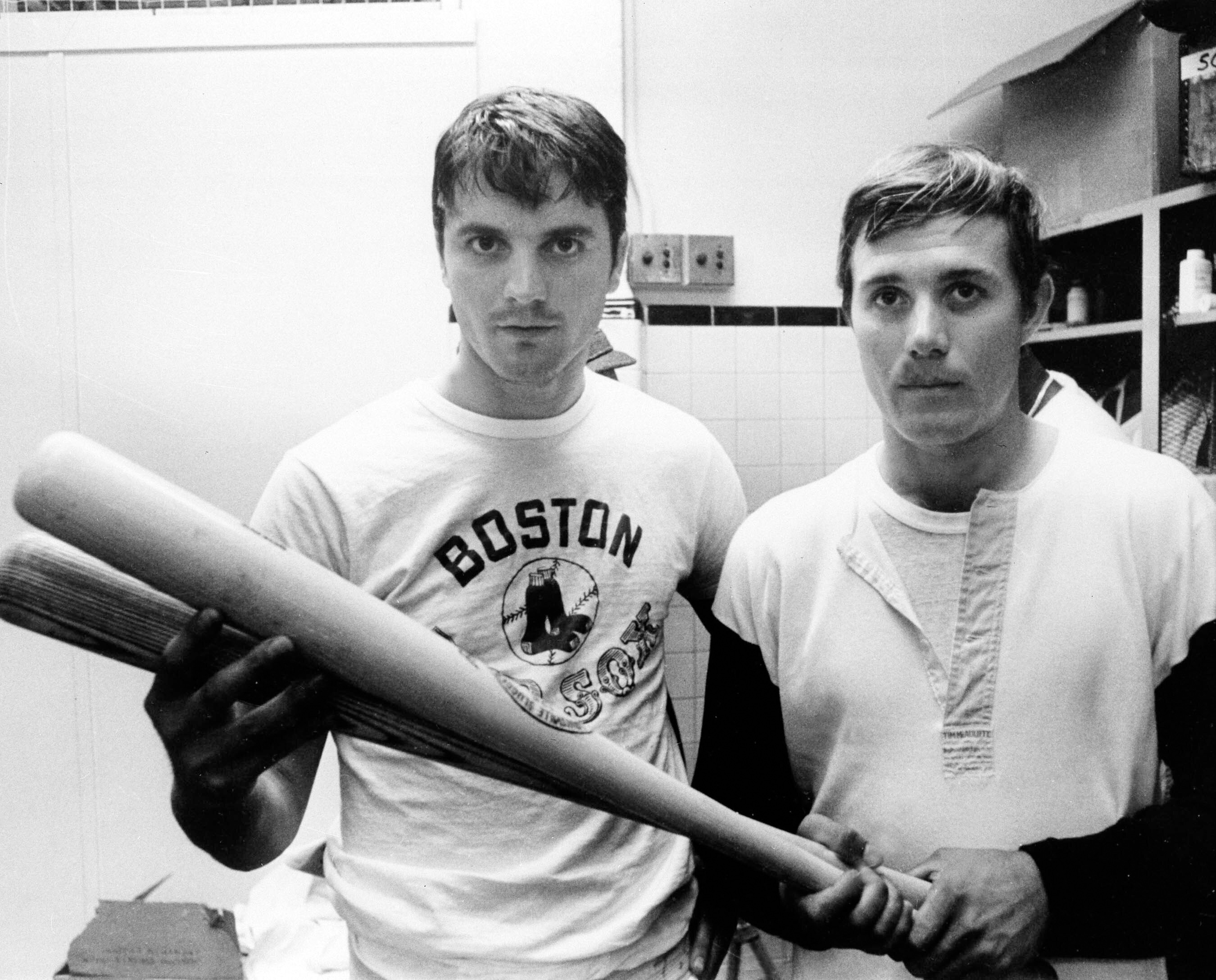 Billy Conigliaro (right) with his brother Tony in 1969, when they were Red Sox teammates.