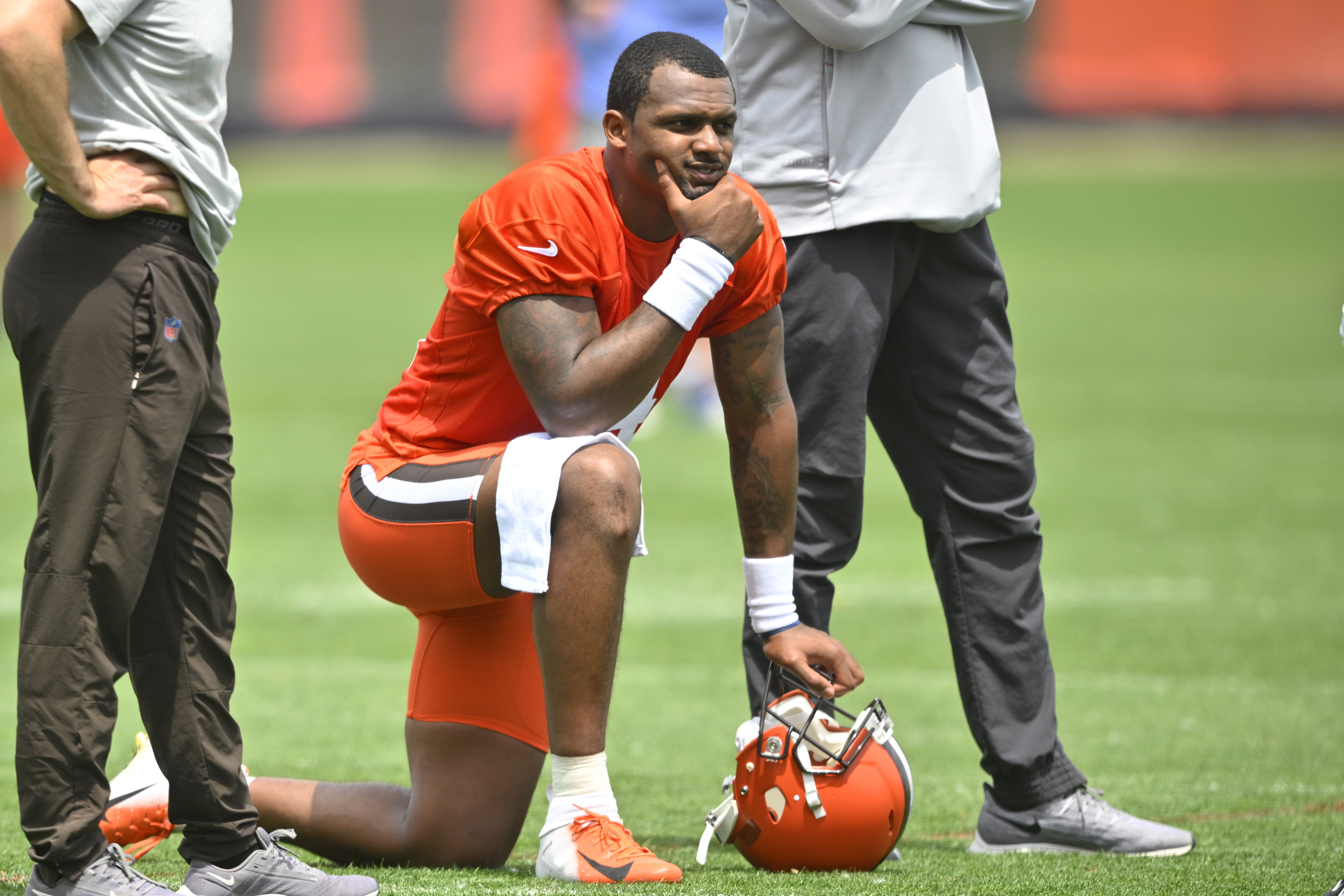 Deshaun Watson reports to Browns camp not knowing future