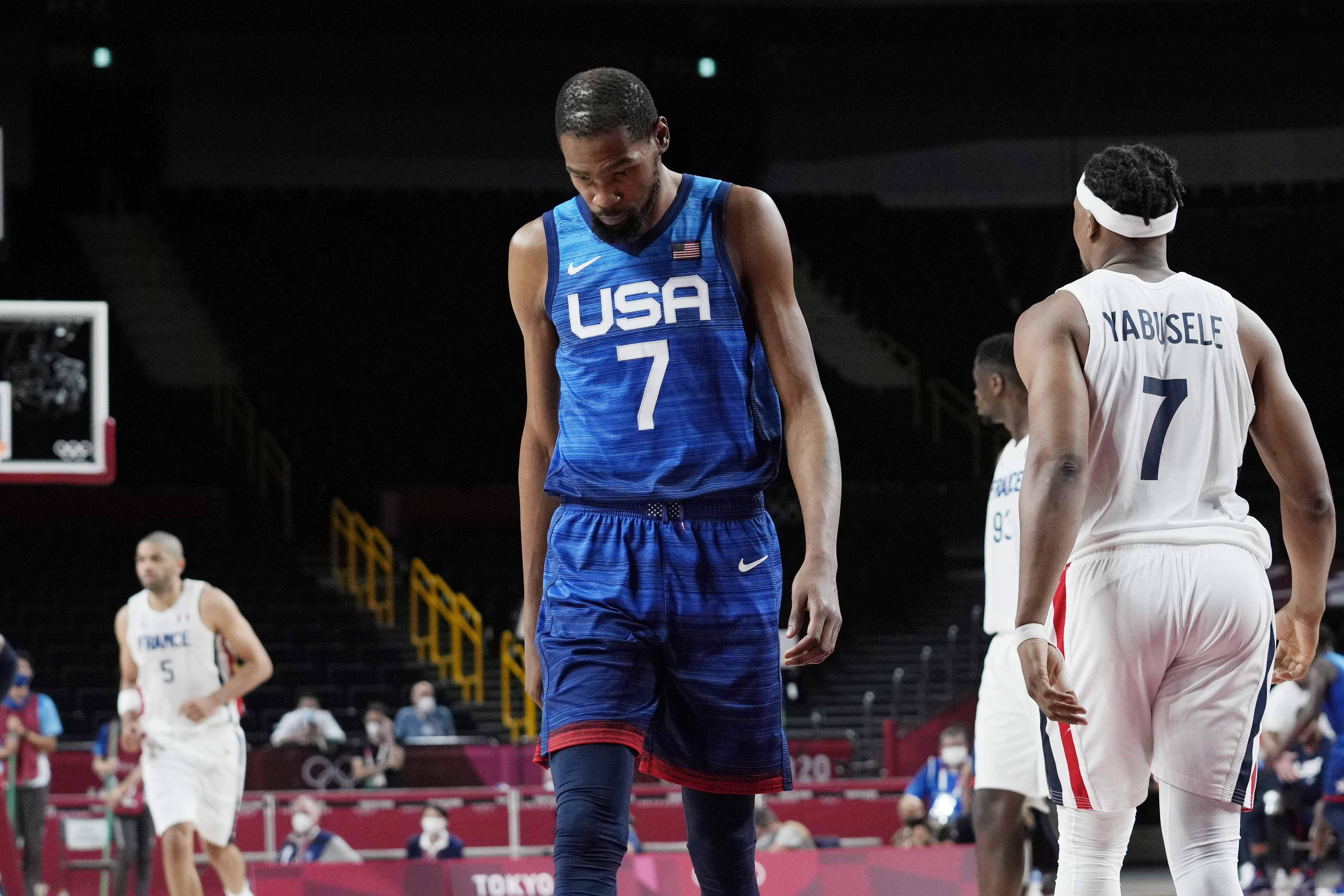 Us Men S Basketball Team Loses To France Ending 25 Game Olympic Win Streak The Boston Globe