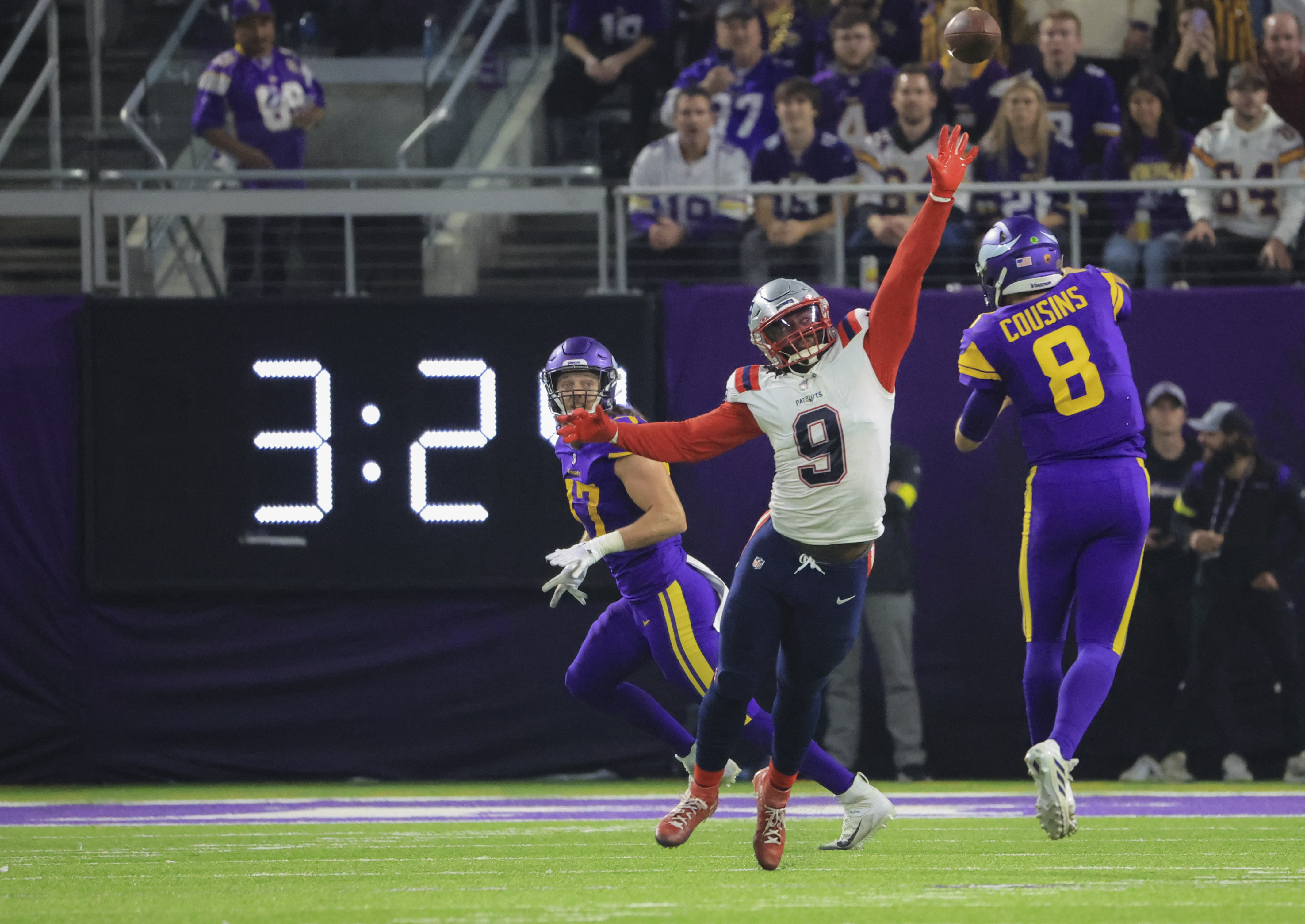 Vikings vs. Patriots will be MN's first Thanksgiving home game