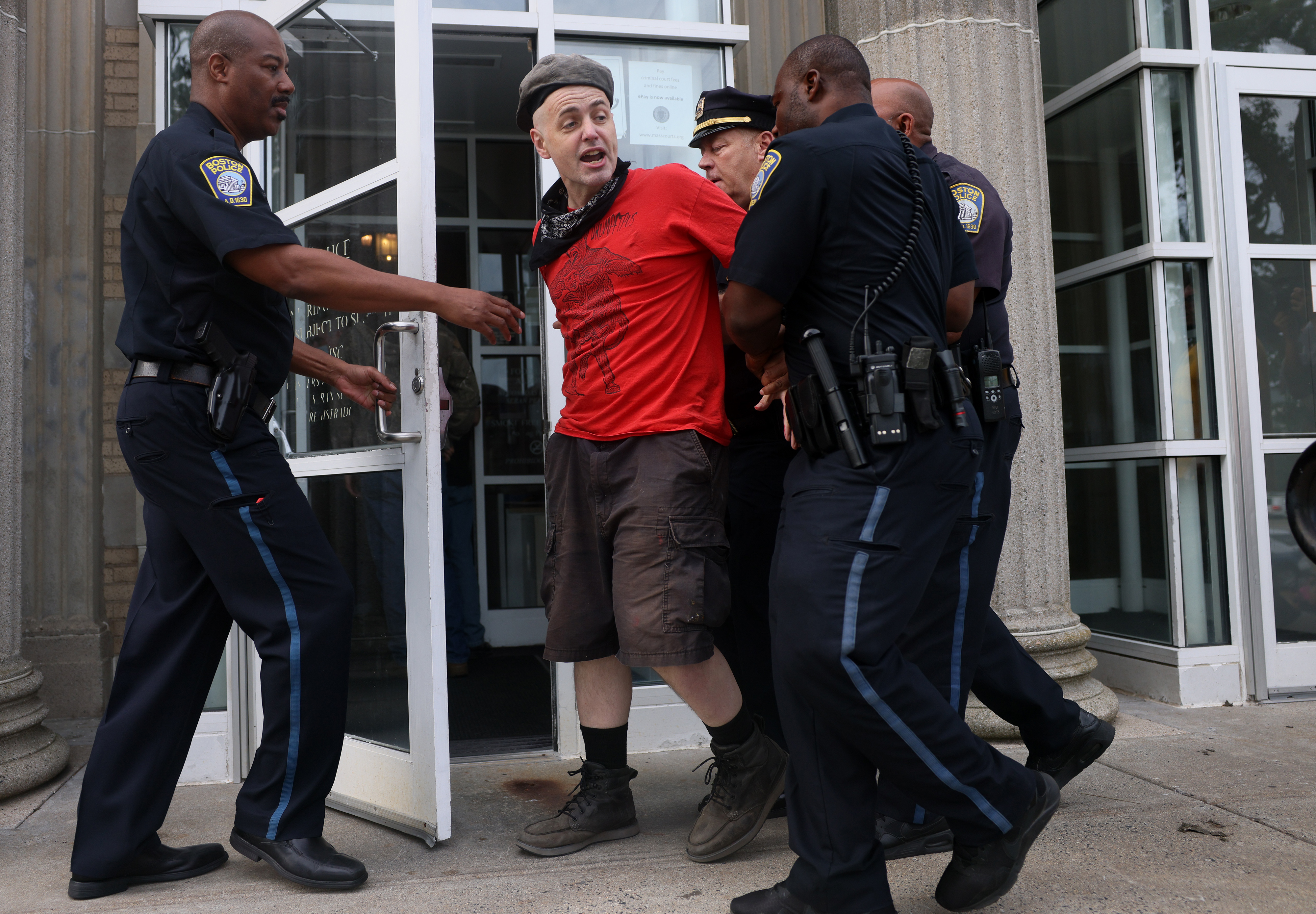 Neo-Nazi group leader pleads not guilty to fighting with