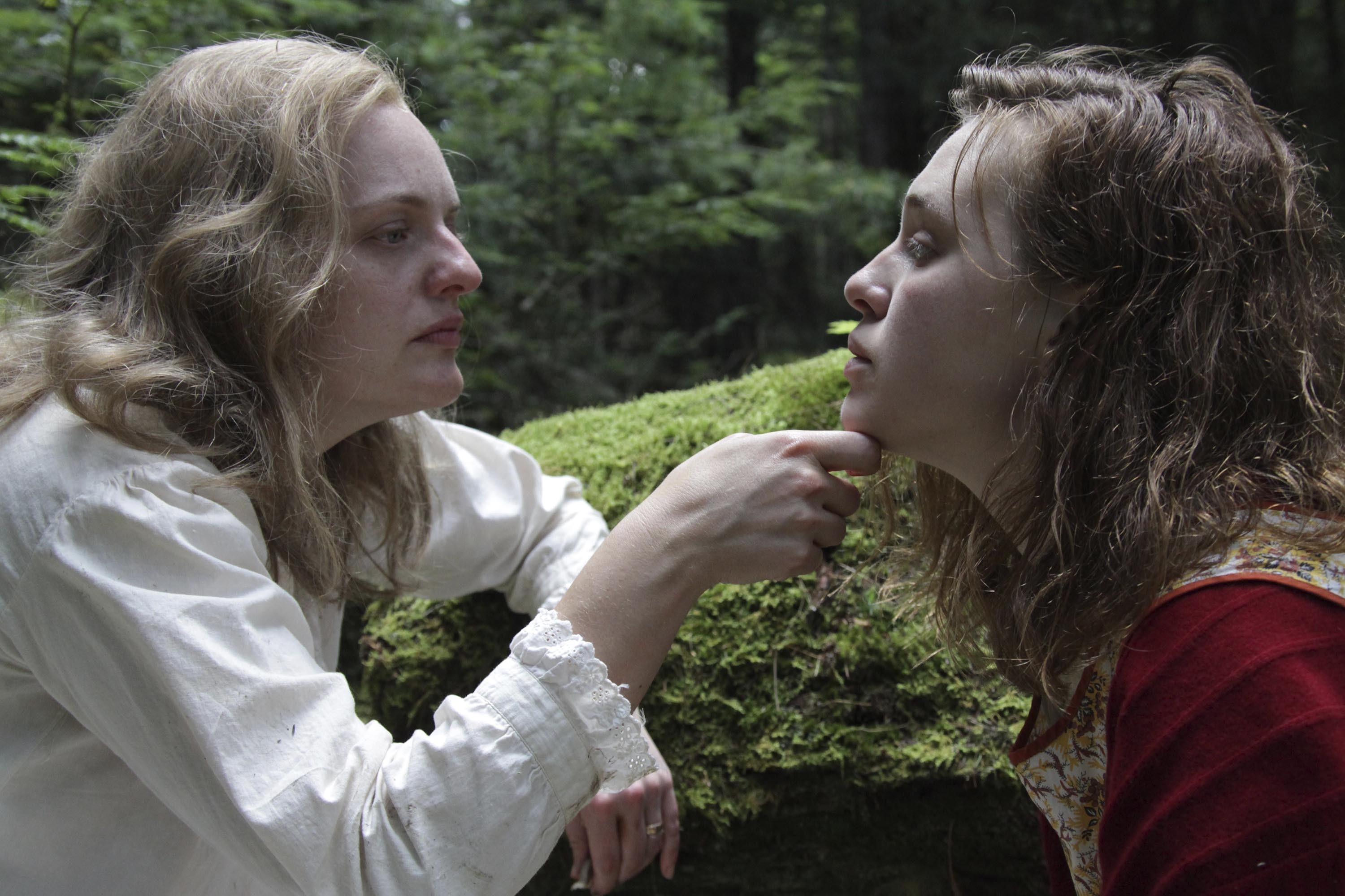 Elisabeth Moss (left) and Odessa Young in "Shirley."
