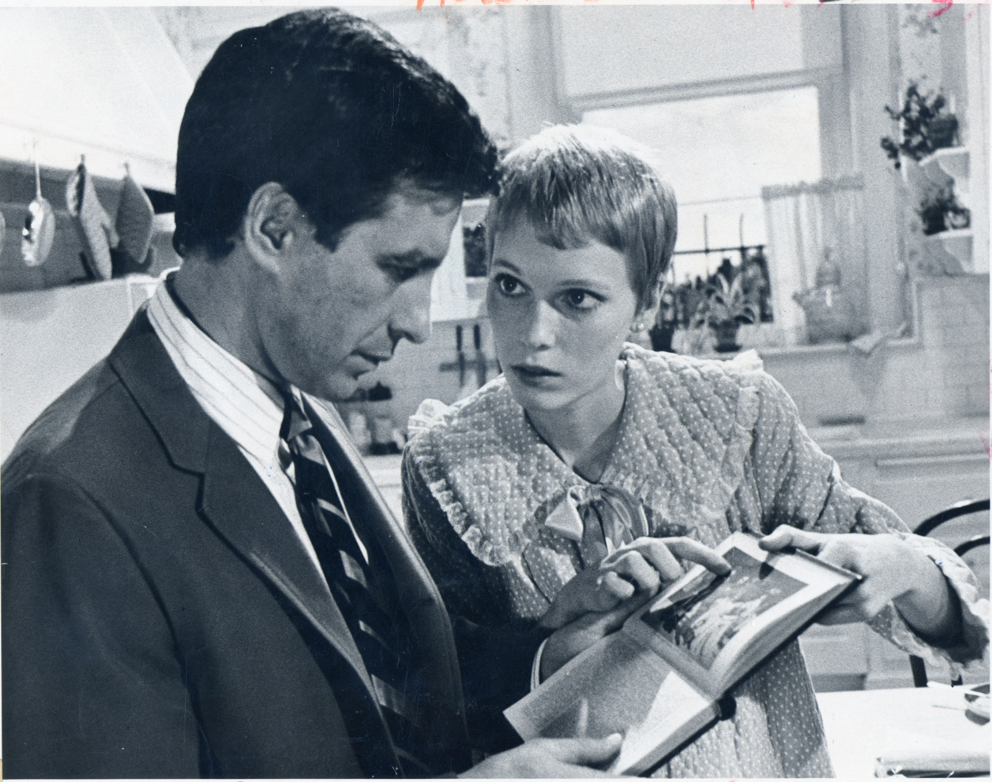 John Cassavetes and Mia Farrow in "Rosemary's Baby."