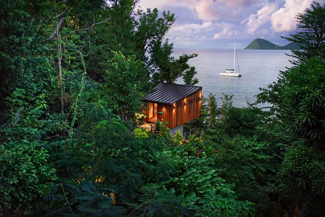 Secret Bay in Dominica is completely self-contained.