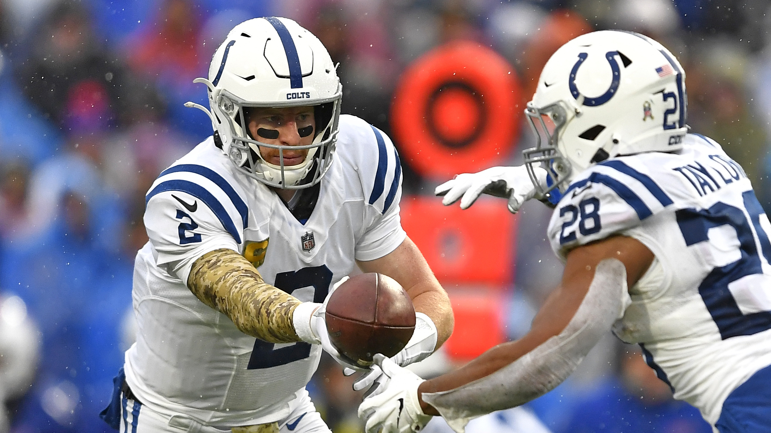 Taylor runs up the score with 5 TDs; Colts beat Bills 41-15