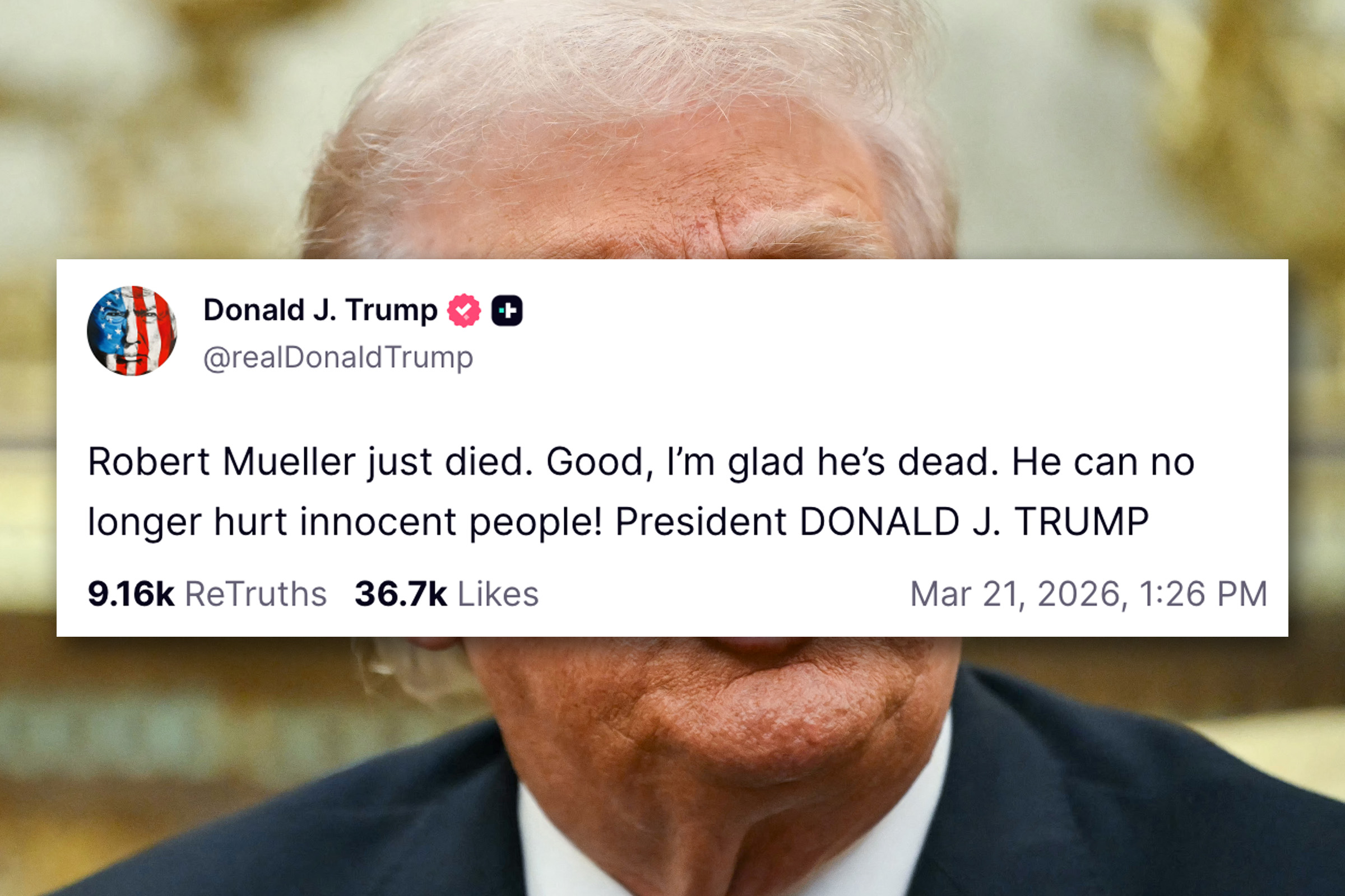 Opinion | The high cost of Trump's 'I'm glad he's dead' about Mueller