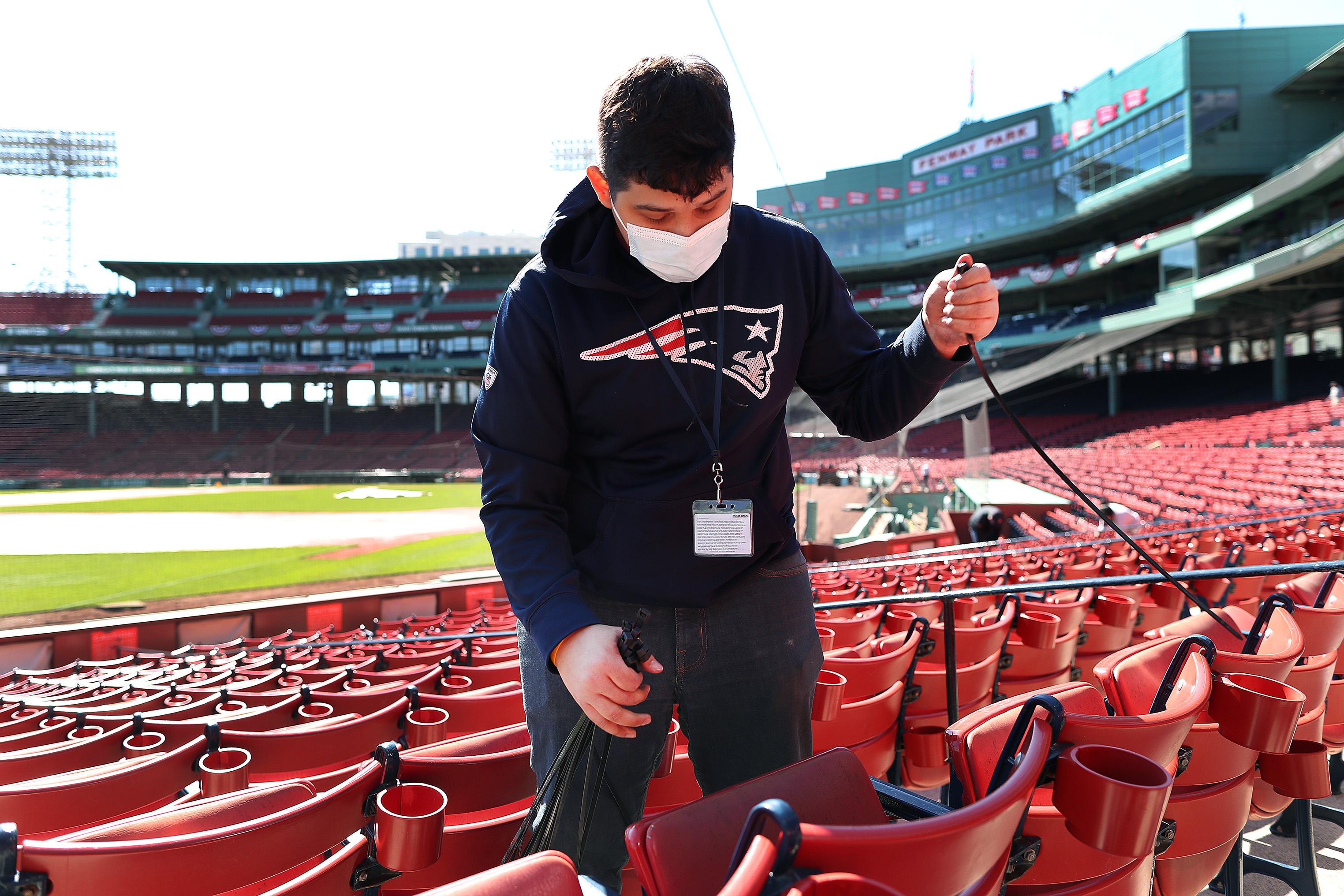 Crews put on finishing touches ahead of Opening Day at Fenway Park 