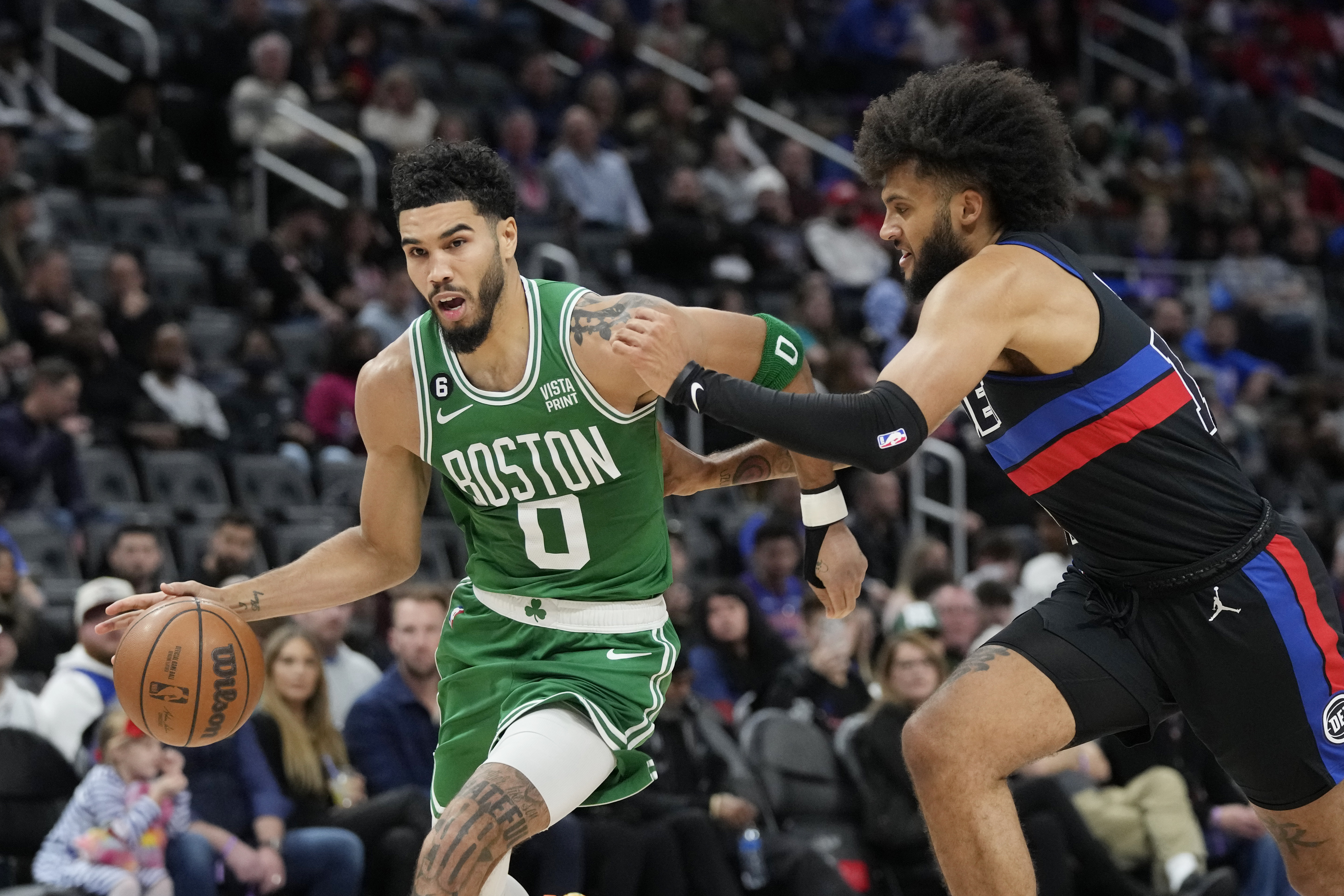 What a Pistons assistant said to Jayson Tatum that led him to erupt for the  Celtics' fourth straight win - The Boston Globe