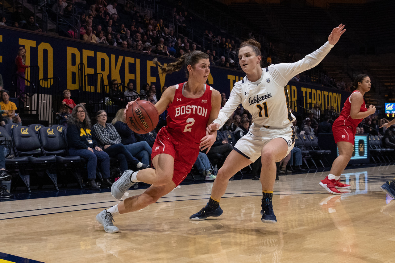 BU's Katie Nelson (left) will join coach Marisa Moseley in Madison.