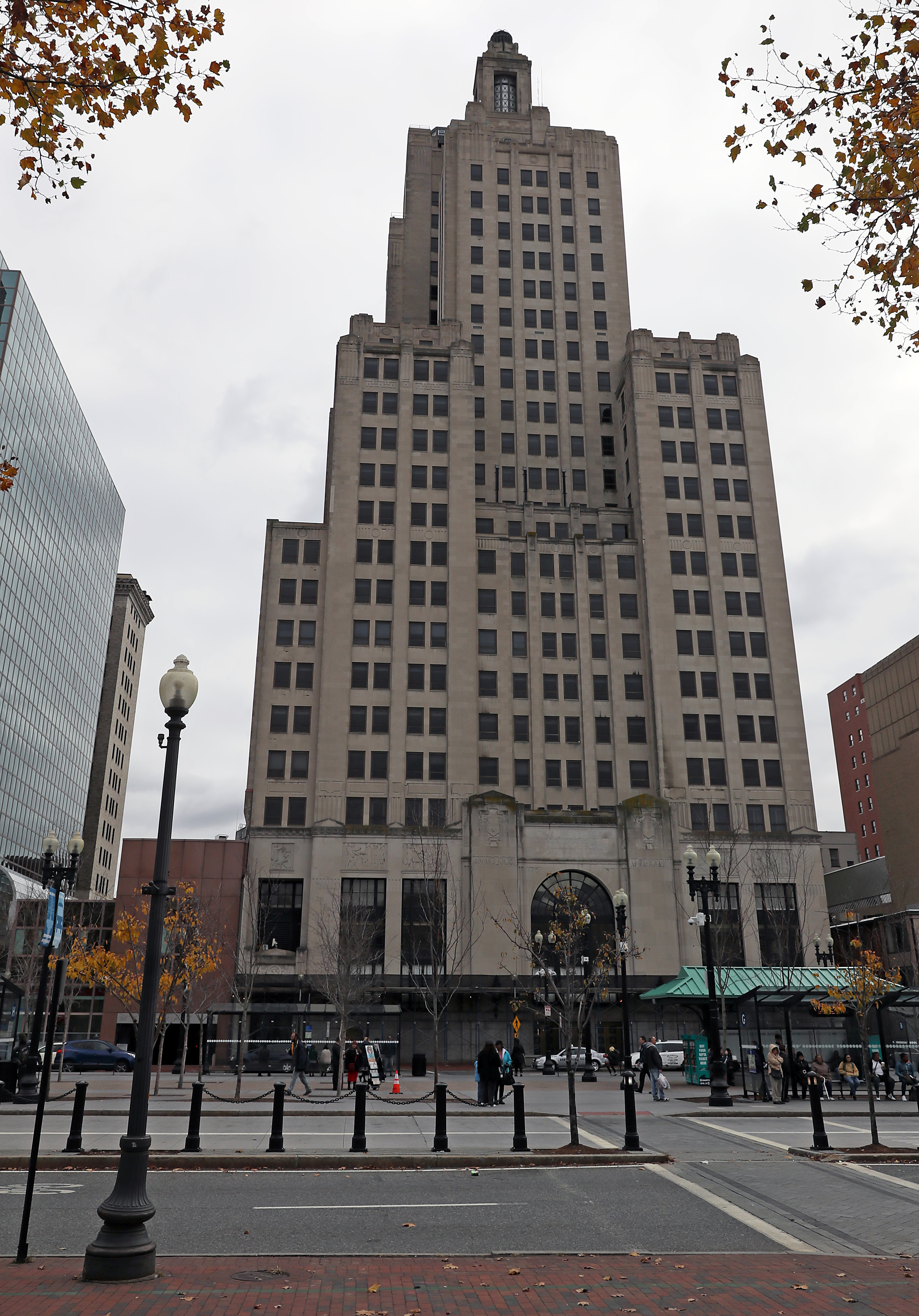 The "Superman" building -- the the largest commercial building in Rhode Island-- stands vacant.