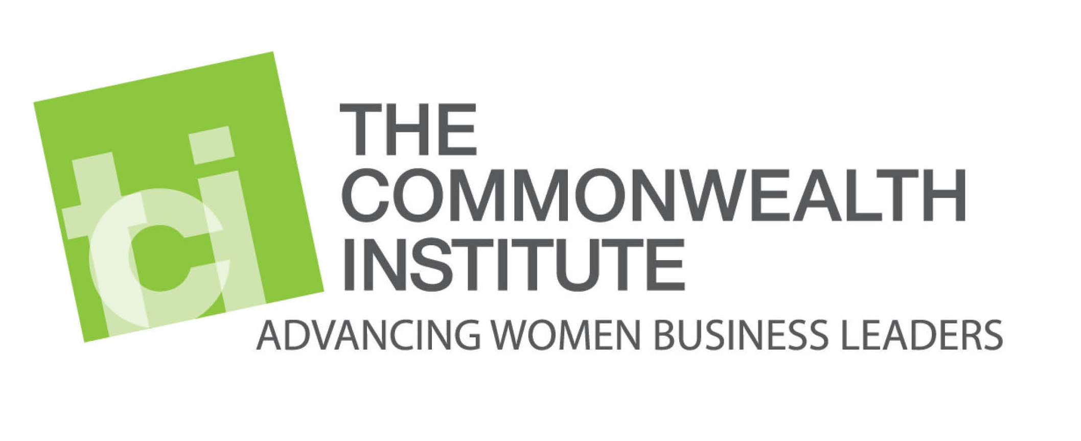 The Commonwealth Institute's logo for use with the 2021 list of the Top 100 Women-Led Businesses in Massachusetts, in magazine.