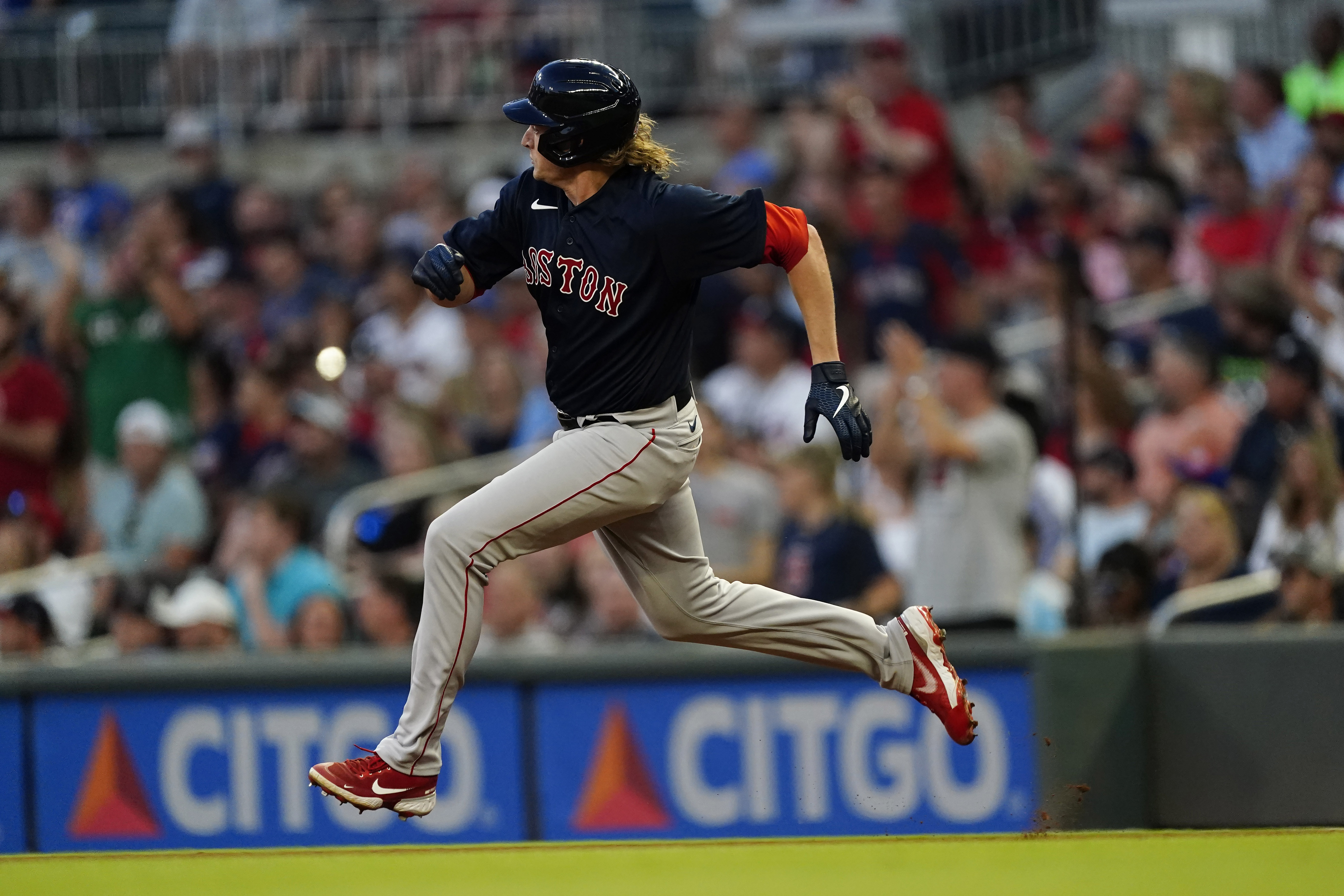 Christian Arroyo demolishes a baseball for a grand slam to give