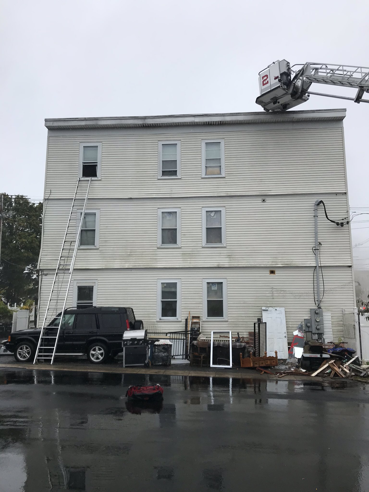 Fire at 574 Warren Ave., Brockton.