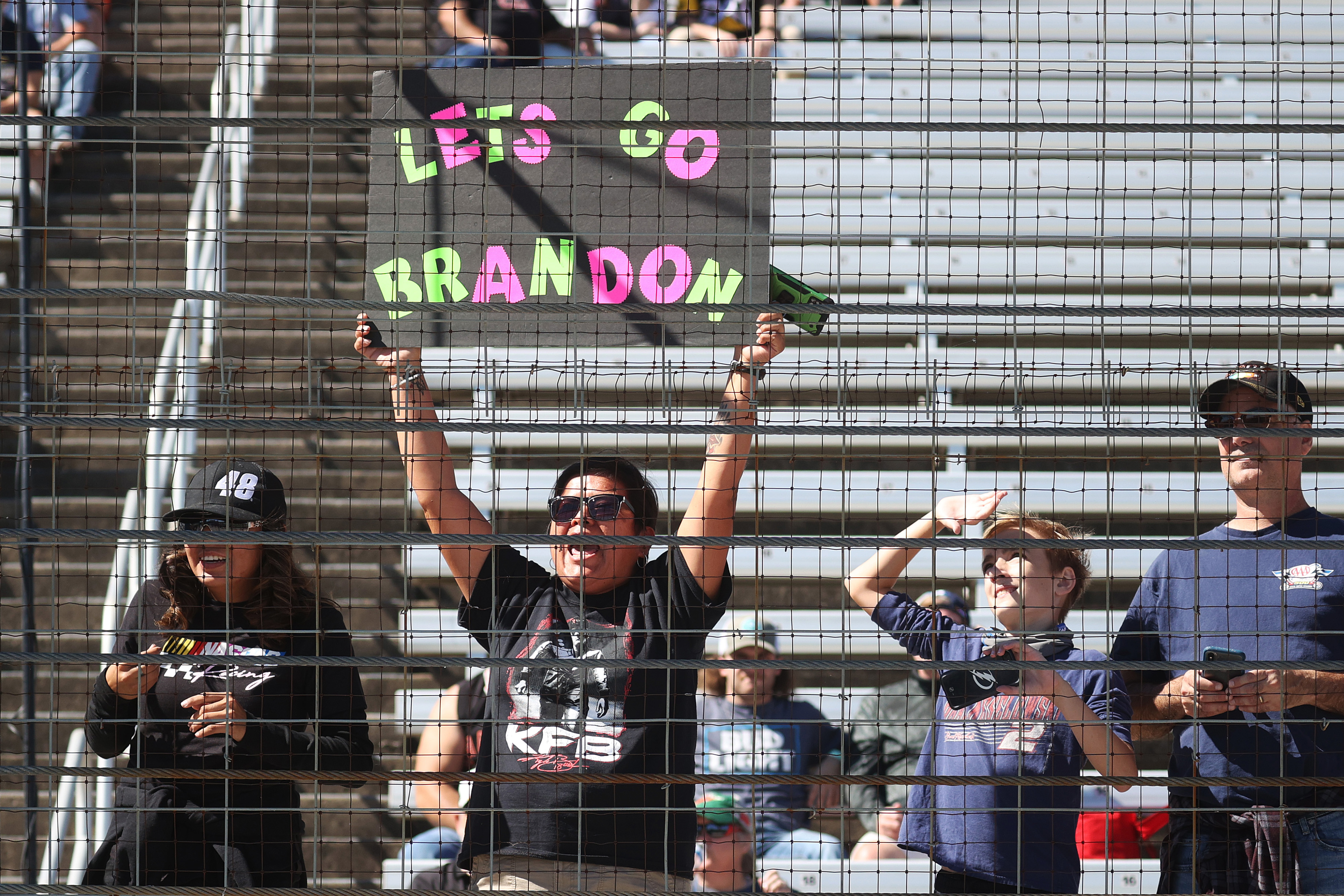 From Congress to West Roxbury, the phrase, 'Let's Go Brandon,' is