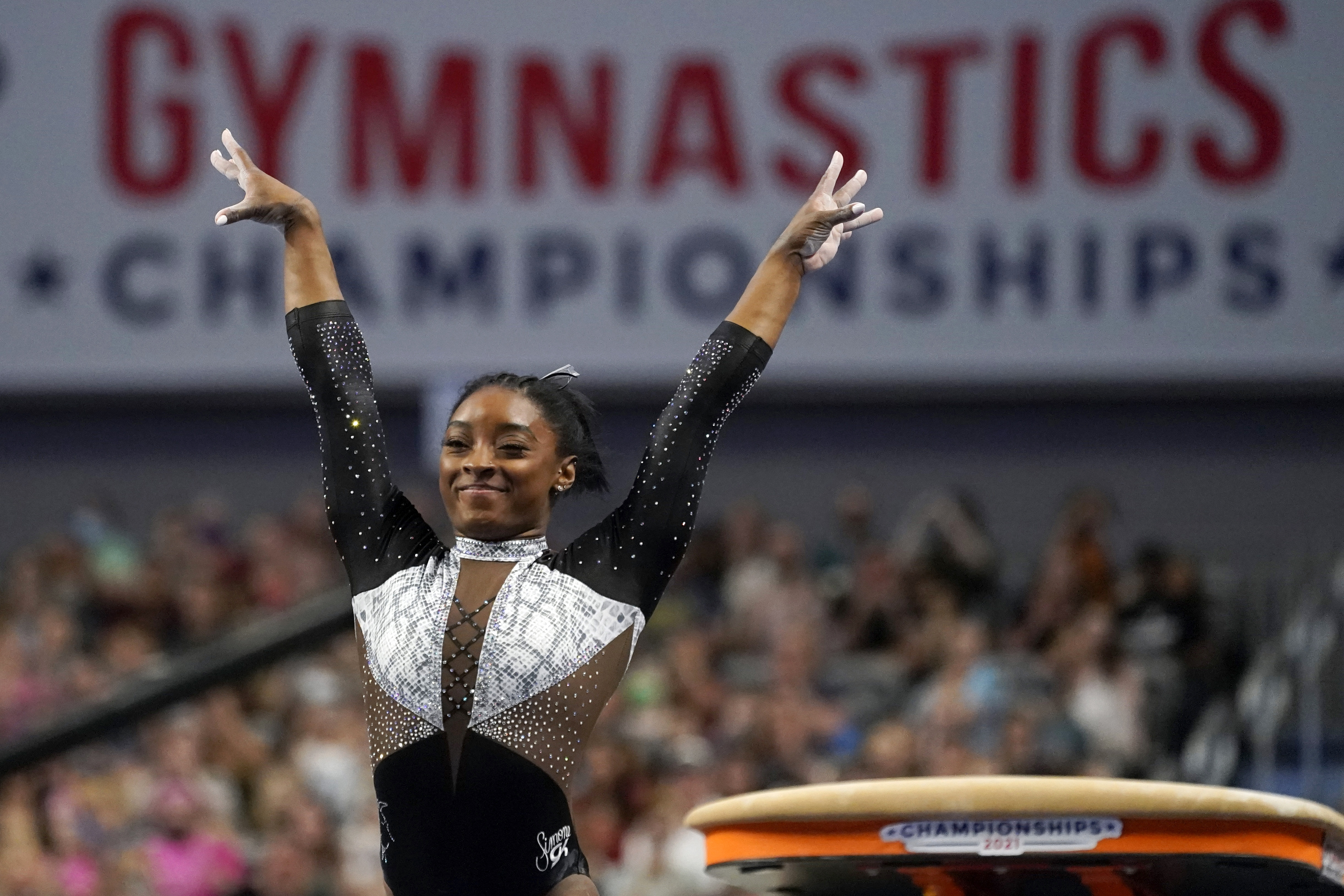 Simone Biles has won four gold medals and one bronze medal at the Olympics.