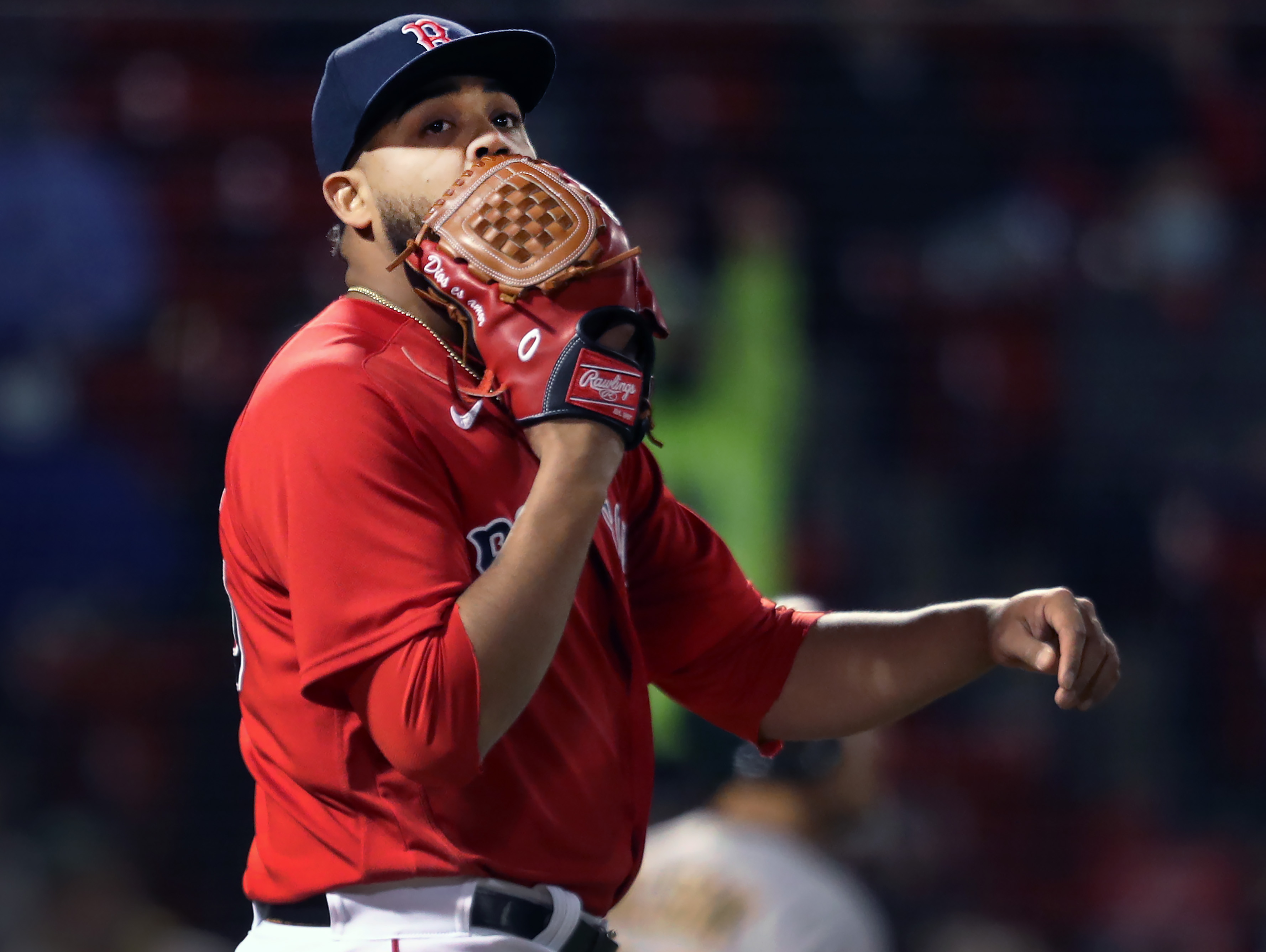 Darwinzon Hernandez's 16 strikeouts in 11 2/3 innings this season are eye-catching, but his 11 walks (including a leadoff one that proved costly in the seventh inning Tuesday) make him hard to trust.