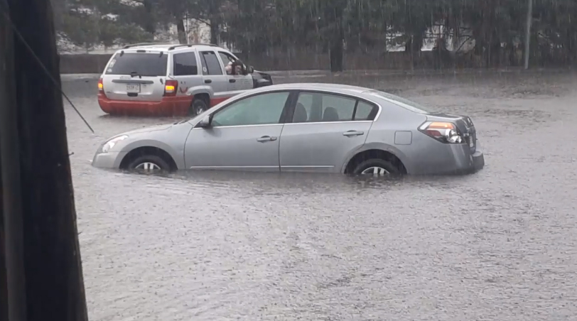 These videos show heavy thunderstorms and flash flooding hitting parts ...