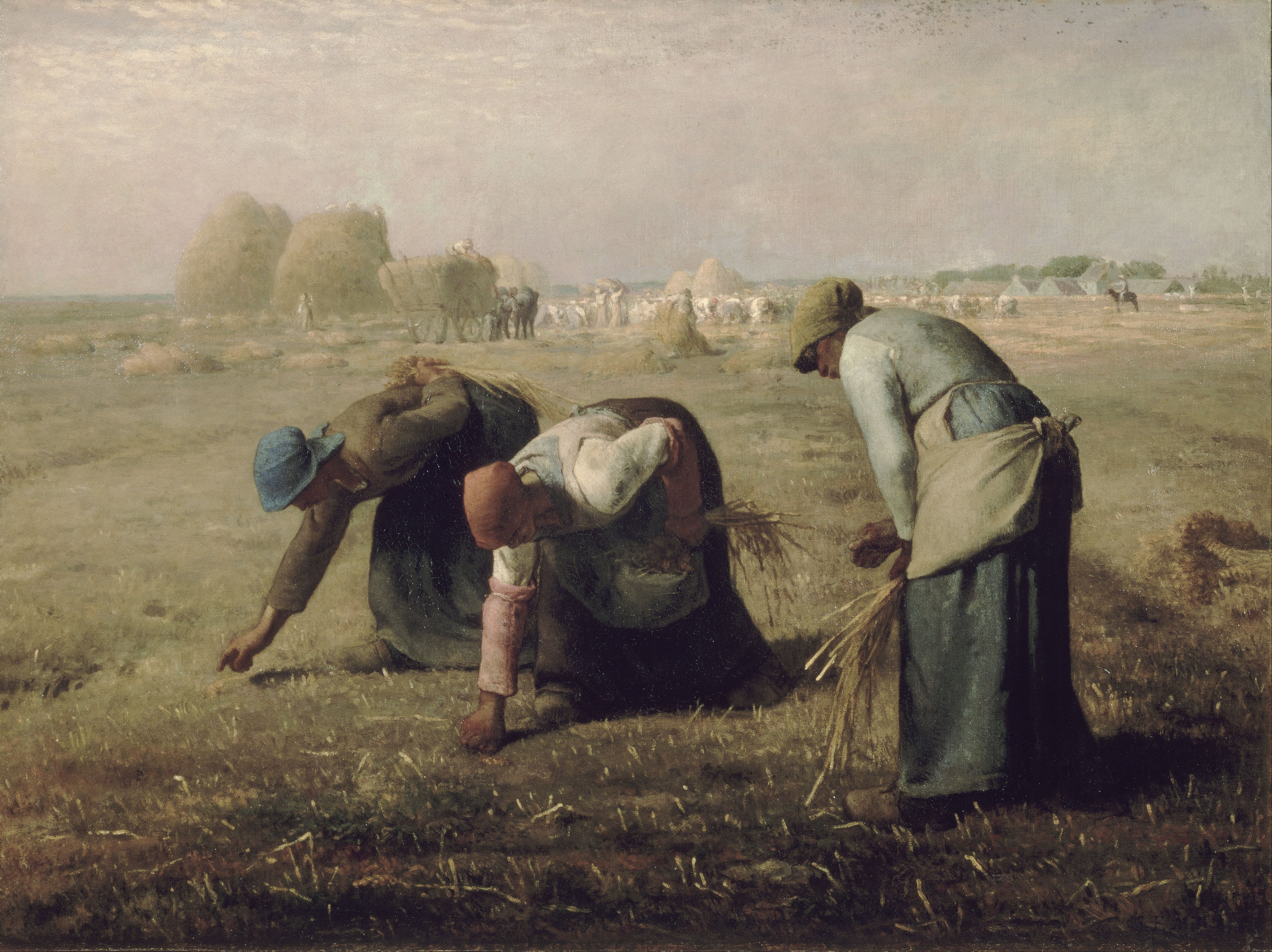 Jean-François Millet's "The Gleaners," completed in 1857.