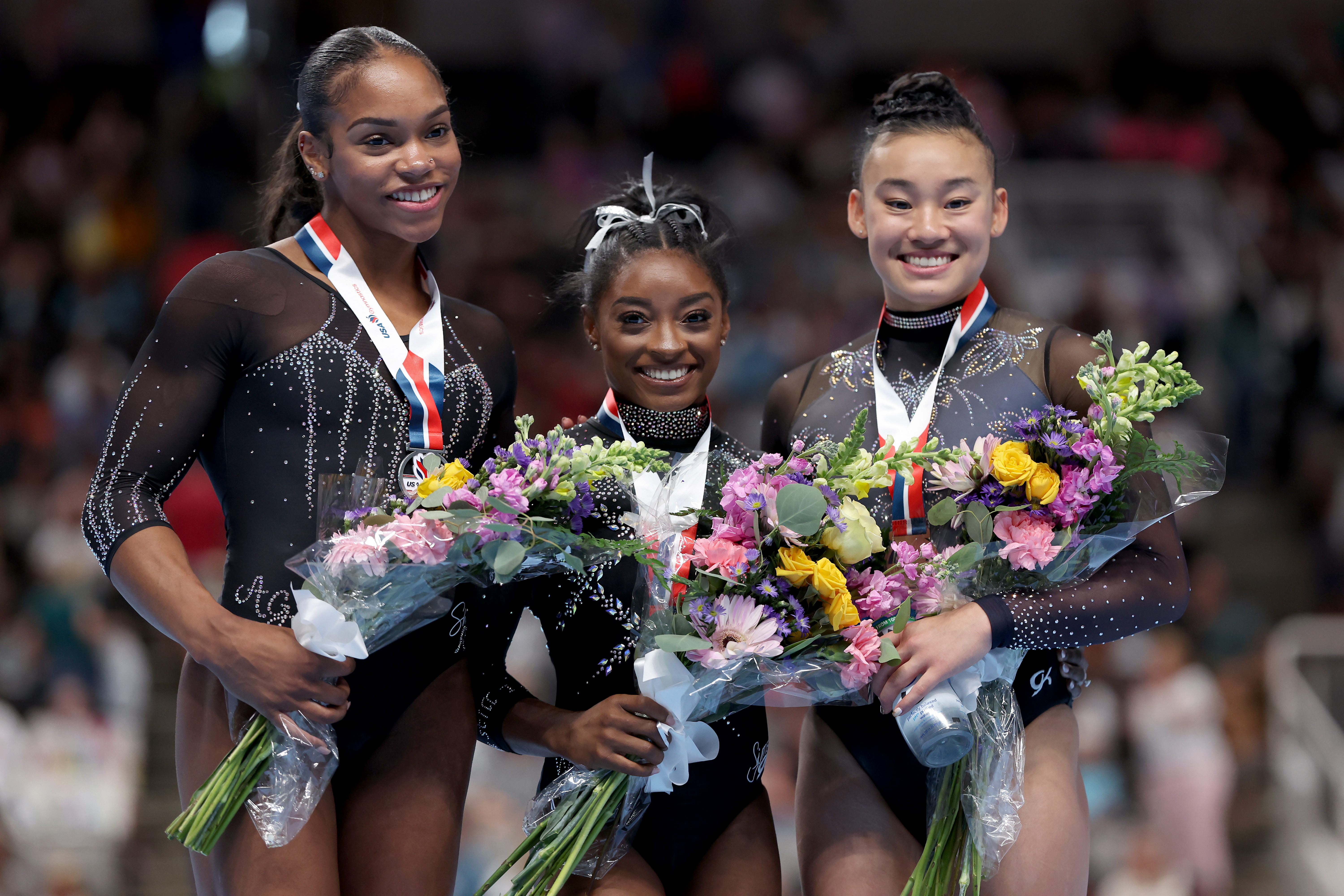 Simone Biles wins a record eighth US Championship, at age 26 and a decade  after claiming her first title - The Boston Globe