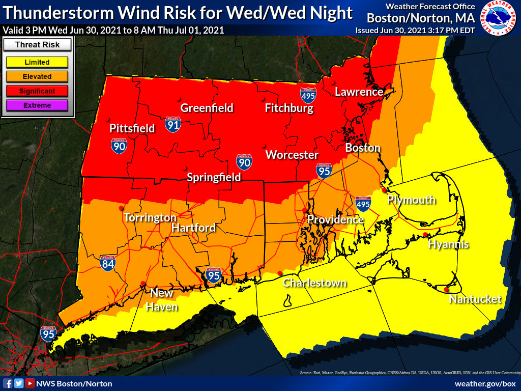 Maps Severe thunderstorm watch issued for Mass. The Boston Globe