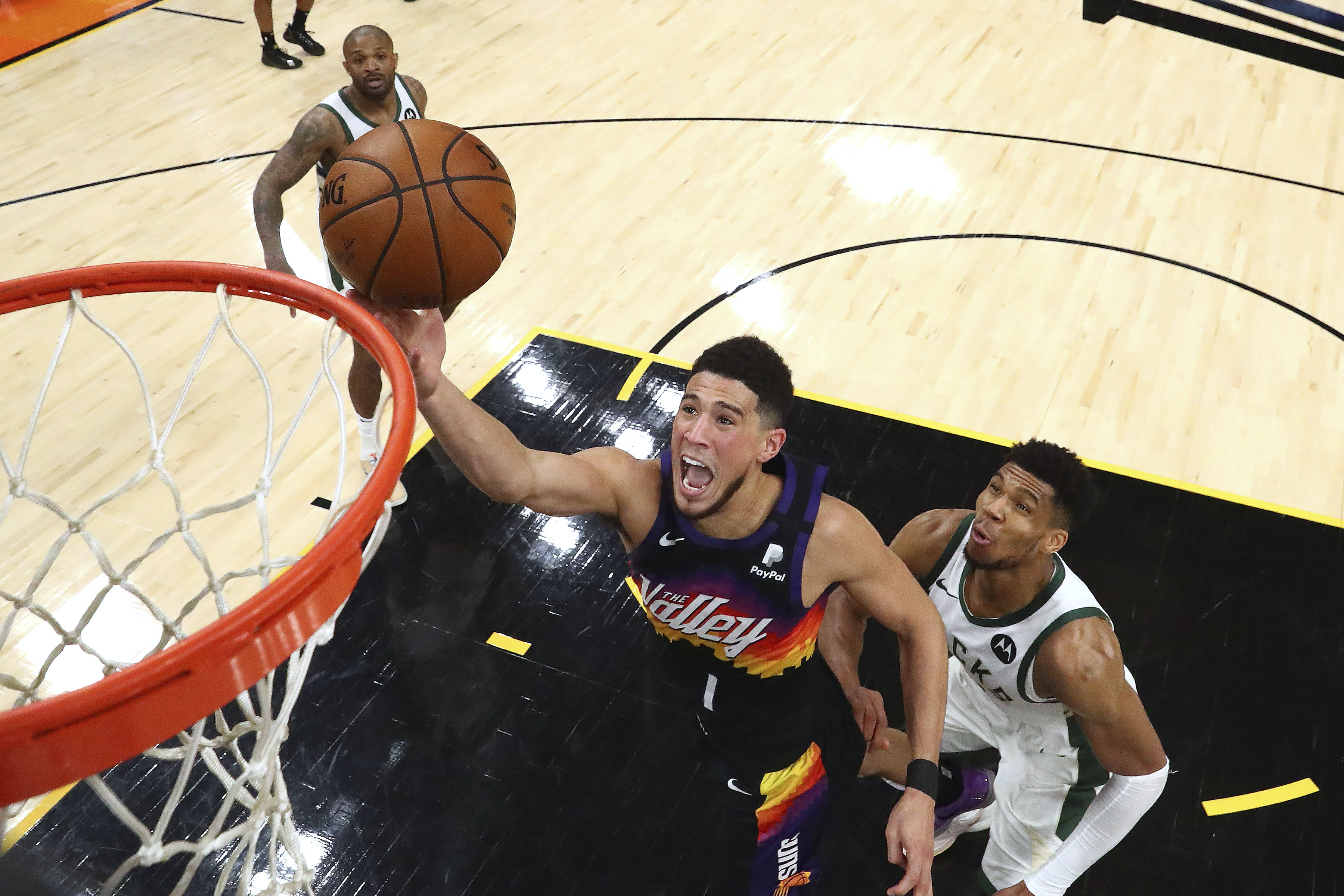 Devin Booker came straight to Japan following the NBA Finals.
