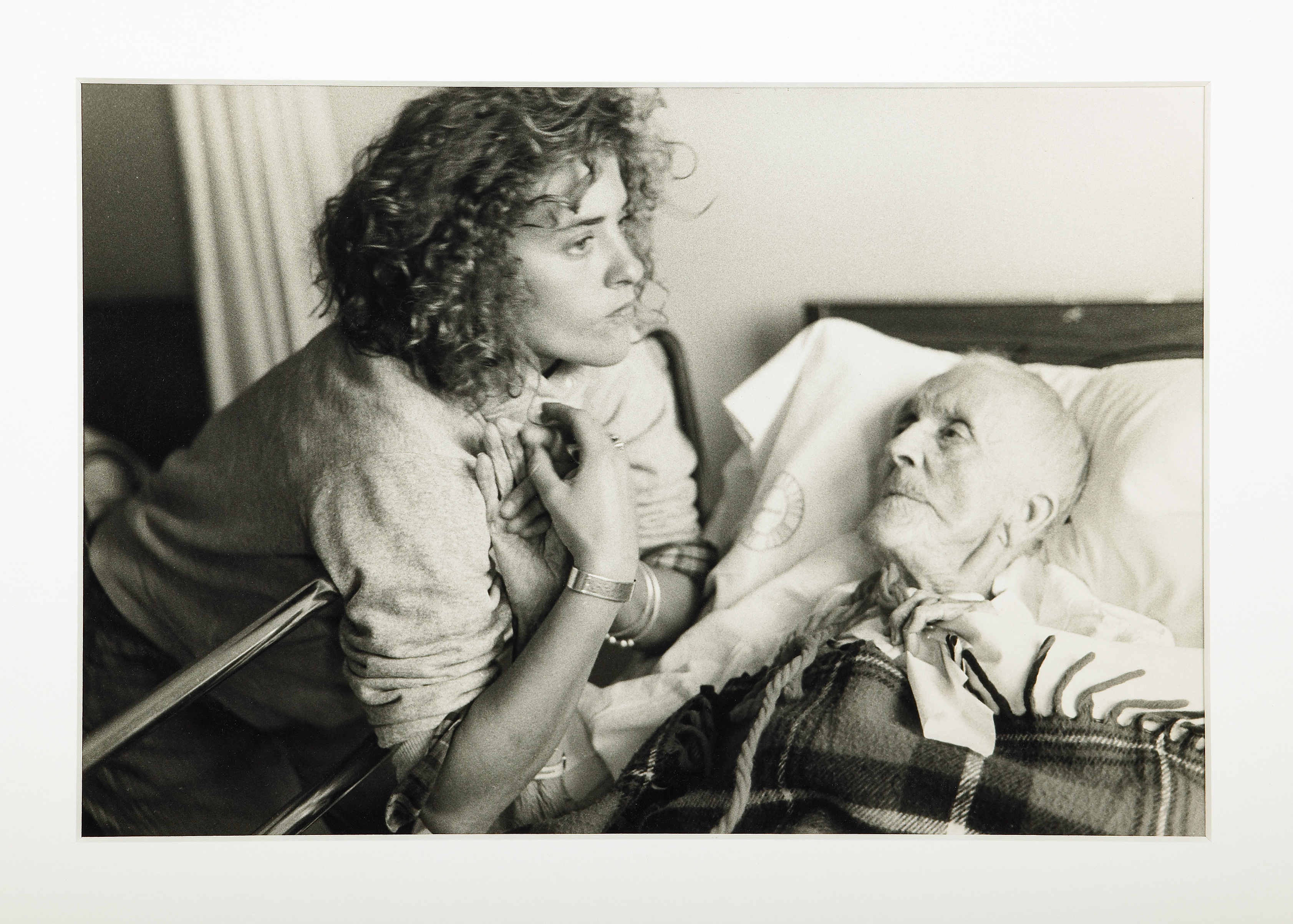 Nan Goldin's "Chrissy with her 100-year-old Grandmother, Provincetown" from 1977.