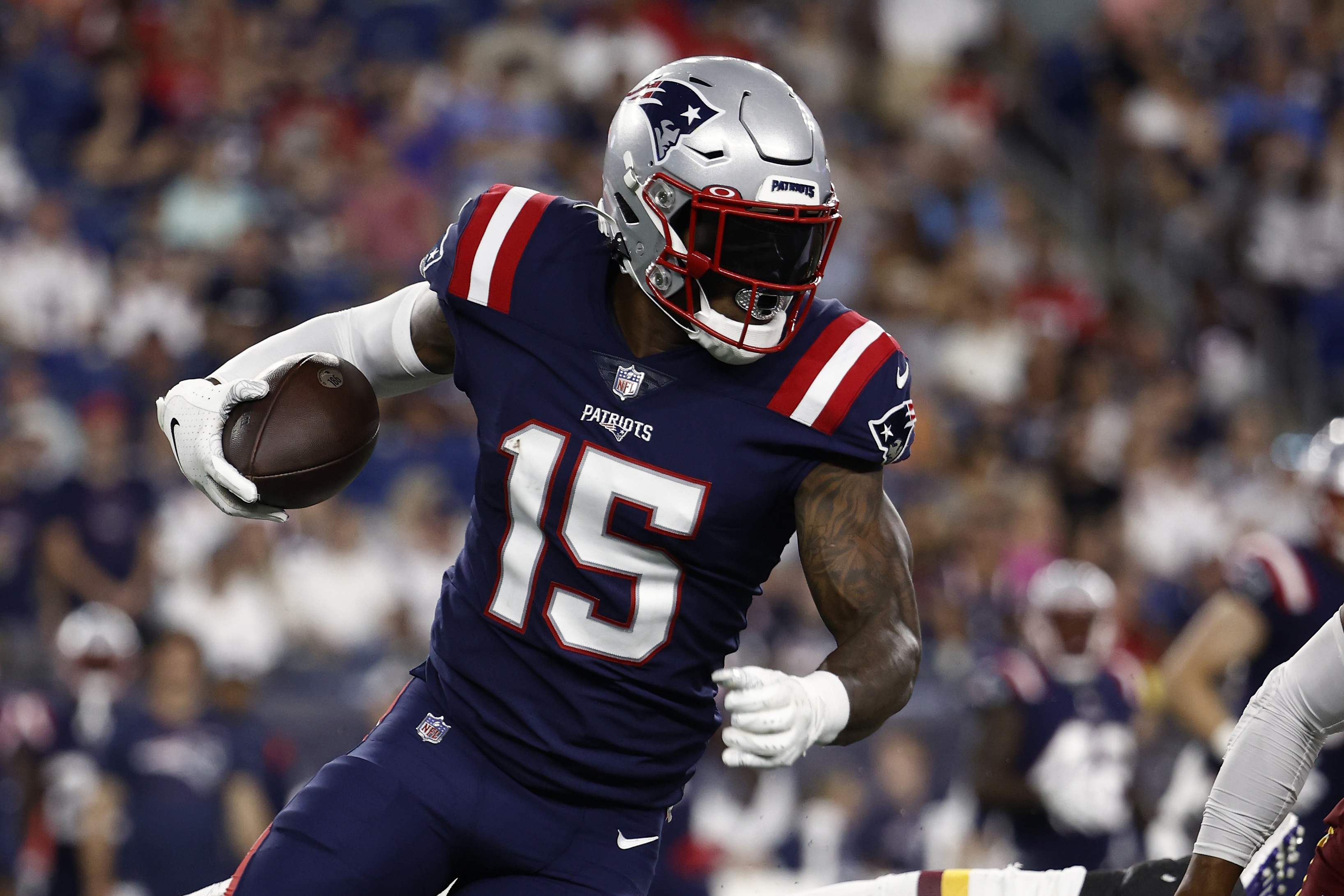 Could N'Keal Harry return to the lineup Sunday?