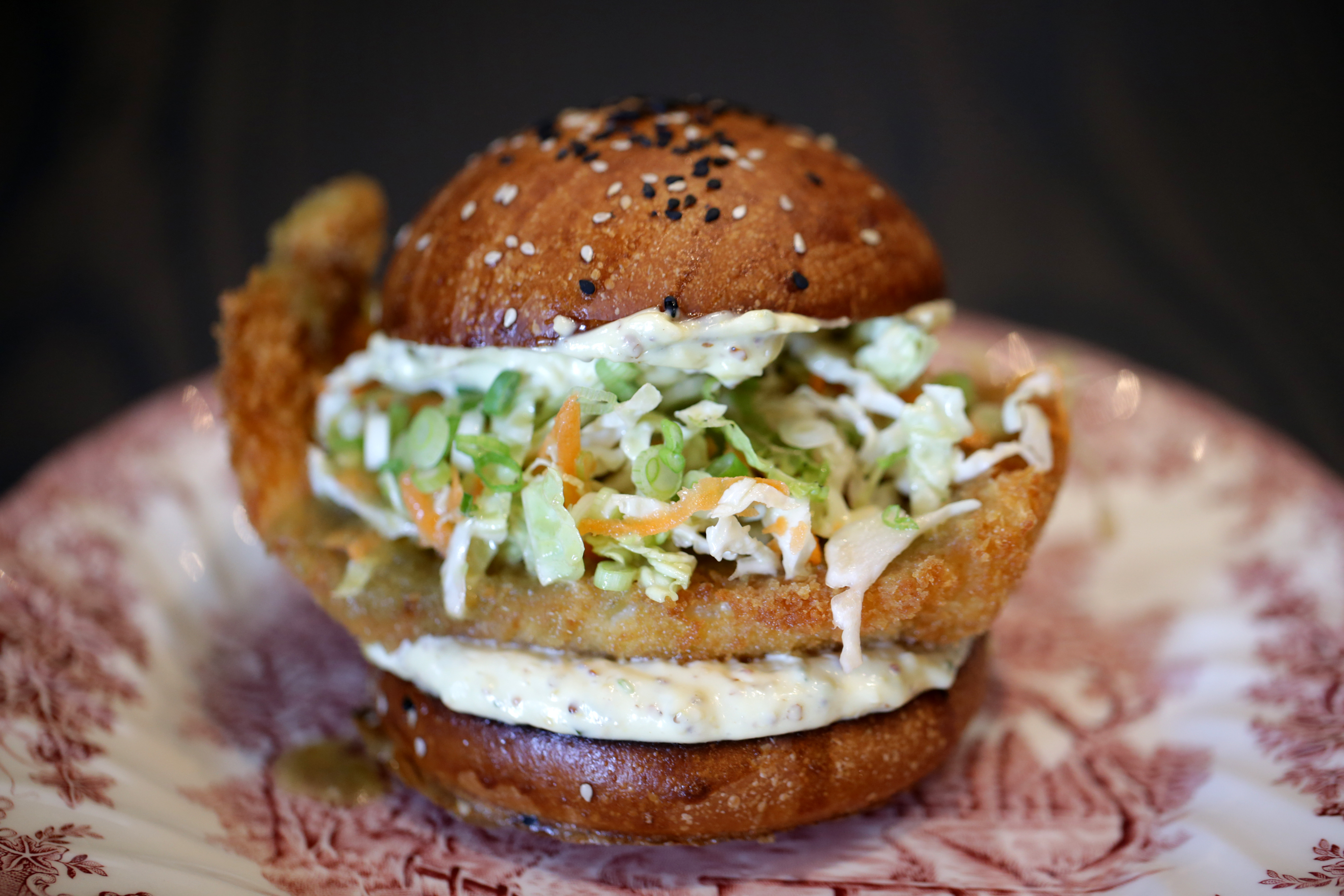 The Cantondale Hot Fish Sandwich at Northern Spy Restaurant in Canton.