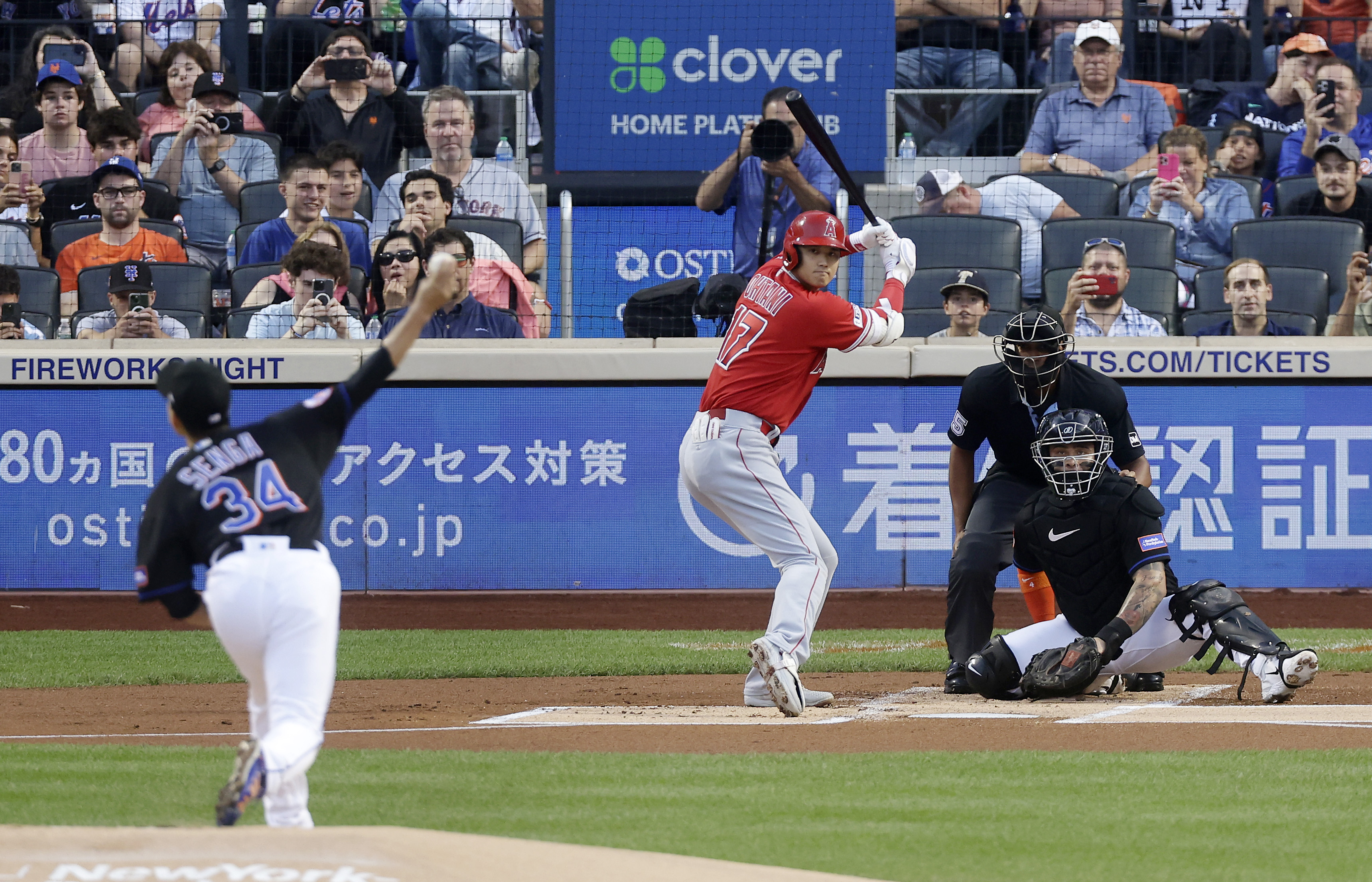 Shohei Ohtani doubles to key 2-run inning as designated hitter vs Mets  after tearing elbow ligament