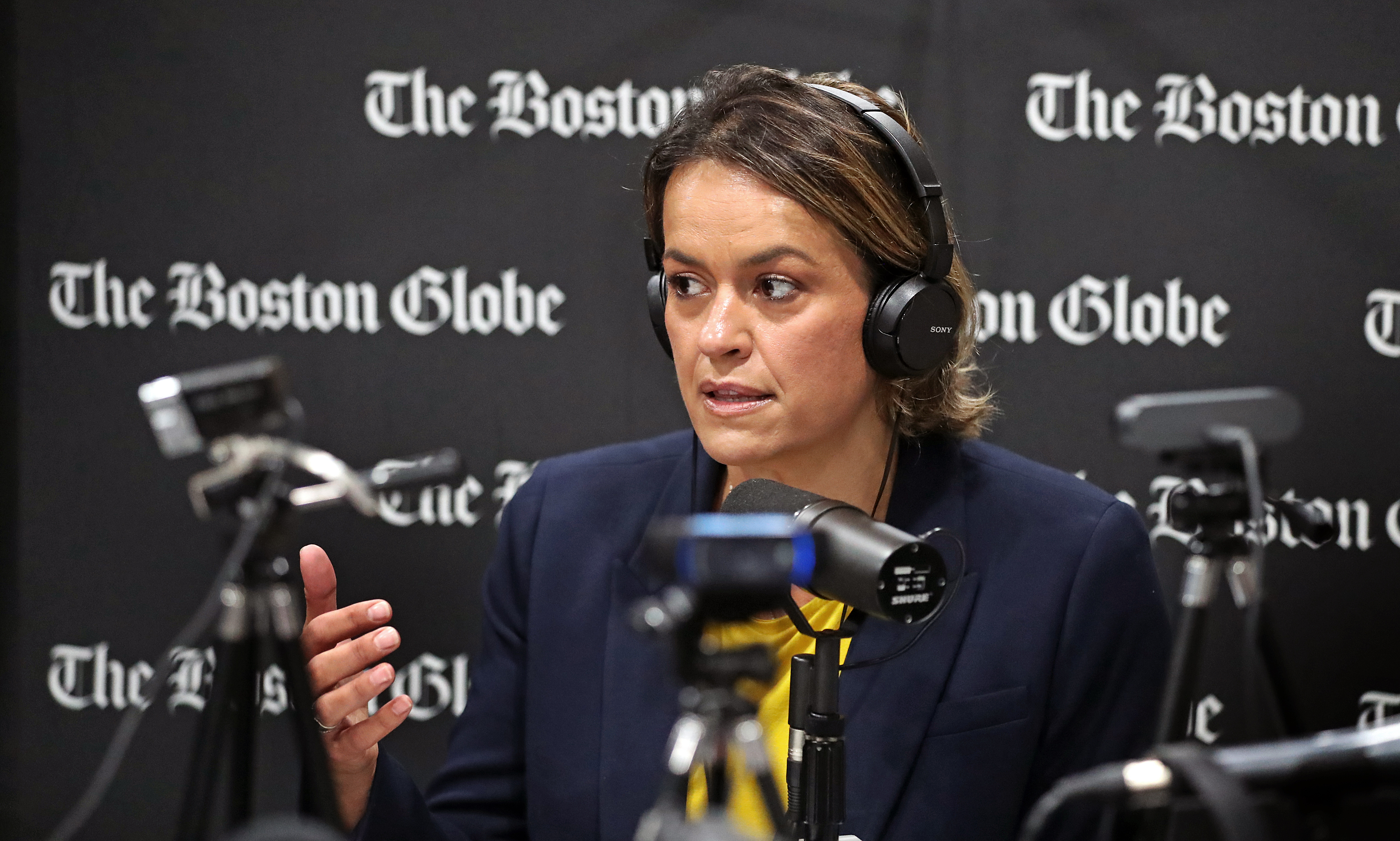 Boston City Councilor Annissa Essaibi George spoke during a radio interview on "Black News Hour," a new radio program that started on Friday.