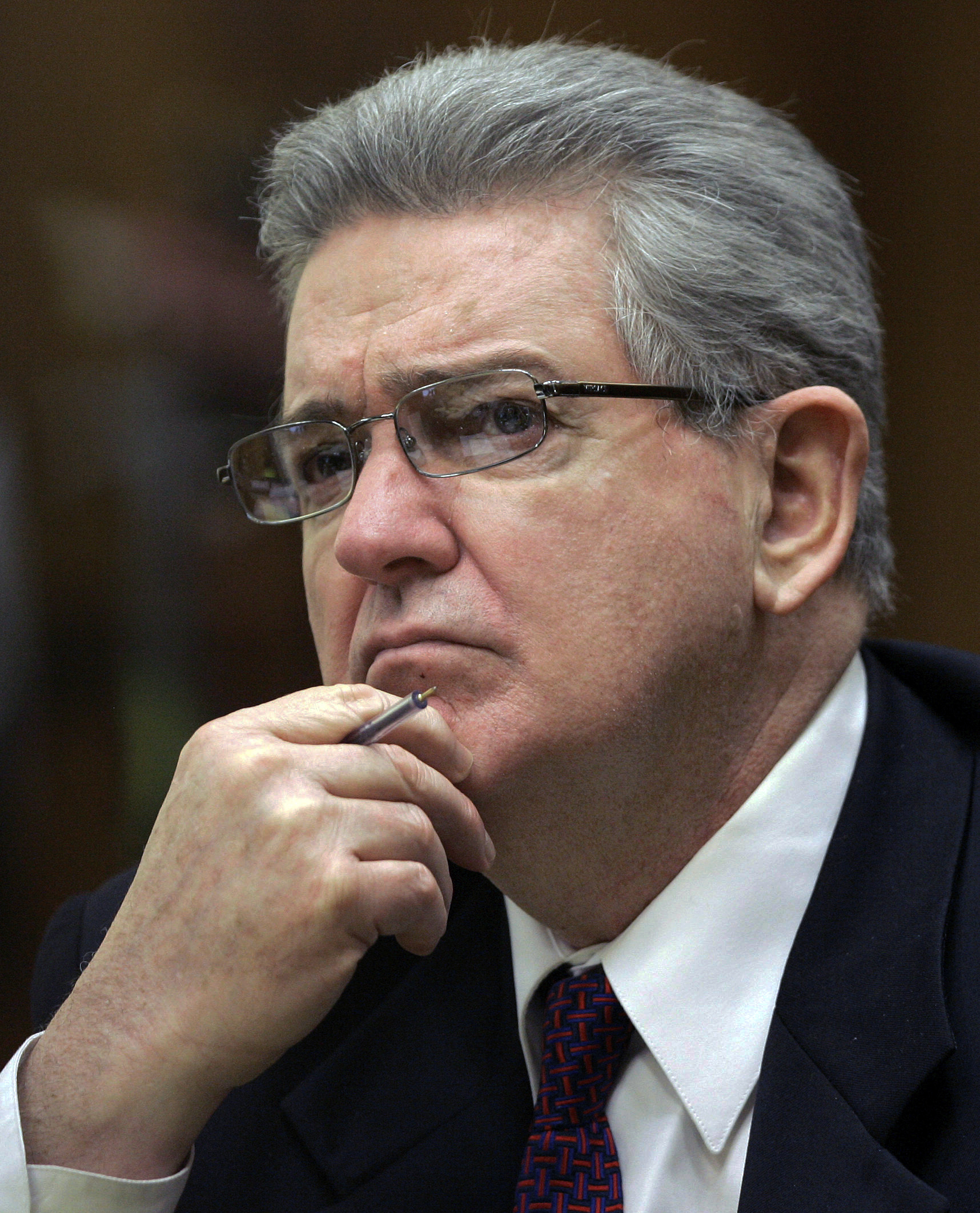 In this Oct. 15, 2008 file photo, former FBI agent John Connolly listened to the testimony during his trial in Miami, Fla. The Florida Commission on Offender Review granted him medical release Wednesday and he will be released from prison after serving nearly 19 years.
