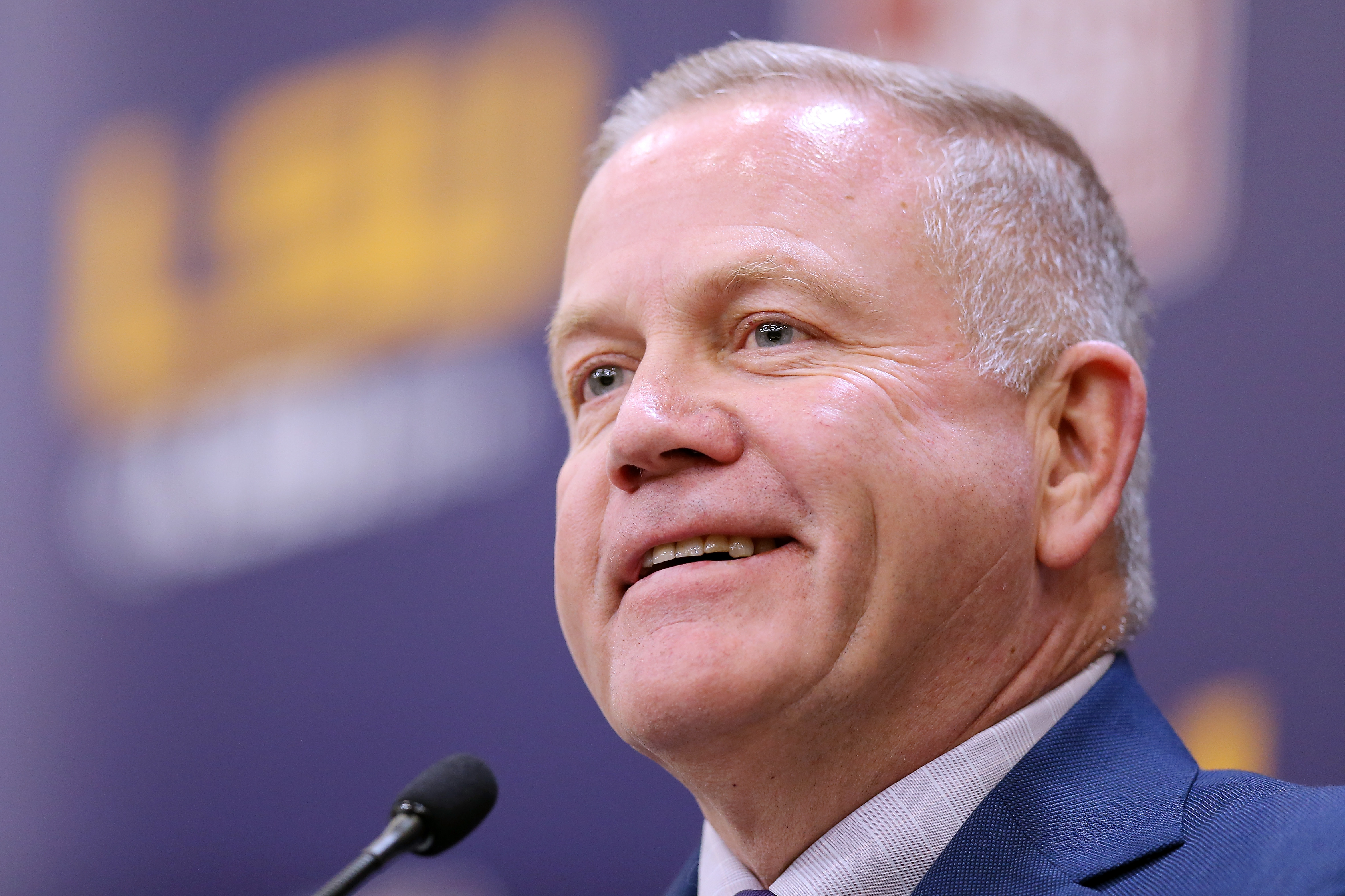 Brian Kelly is introduced as the new head coach at LSU.