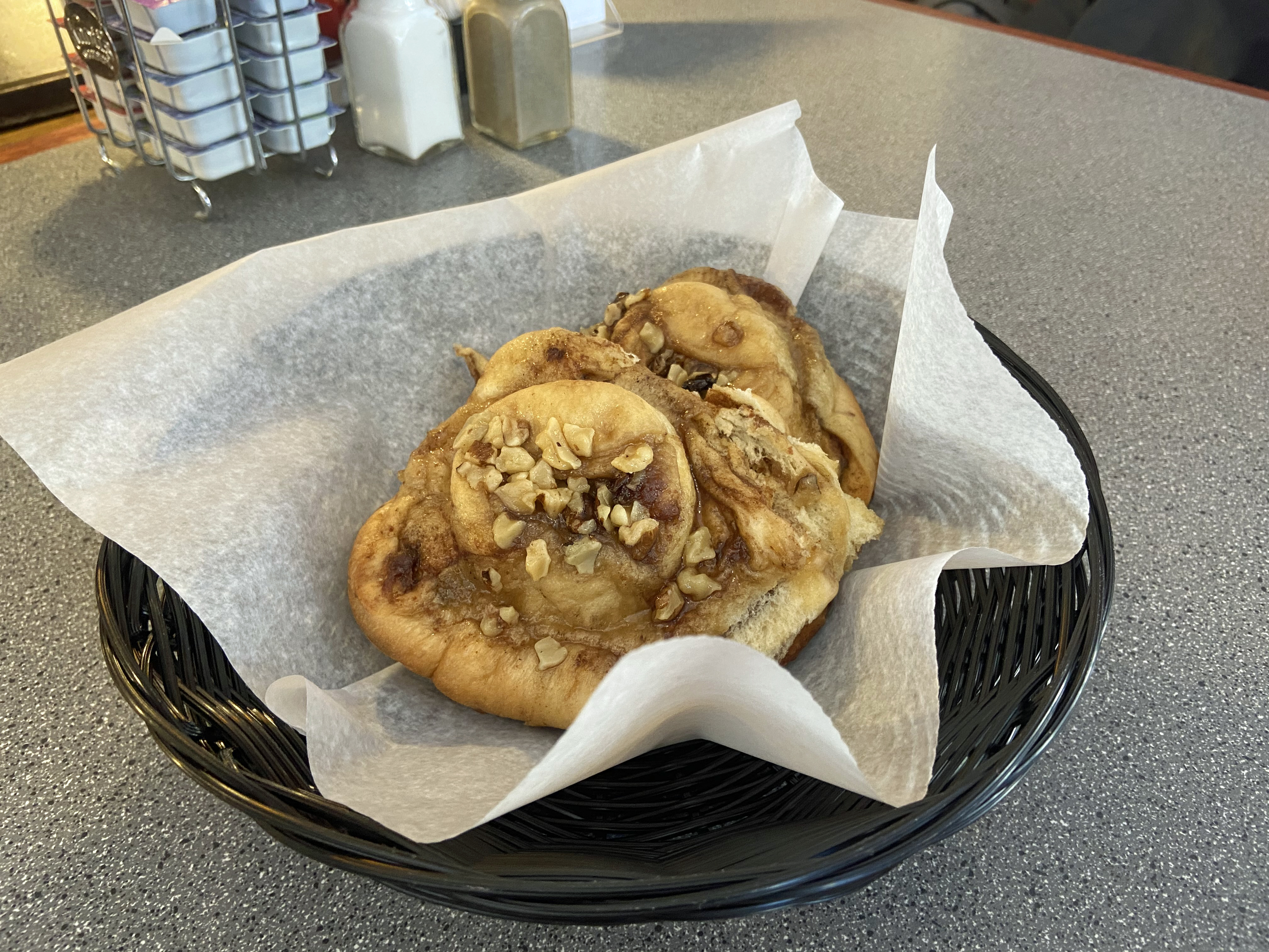 A sticky bun in North Woodstock, N.H.