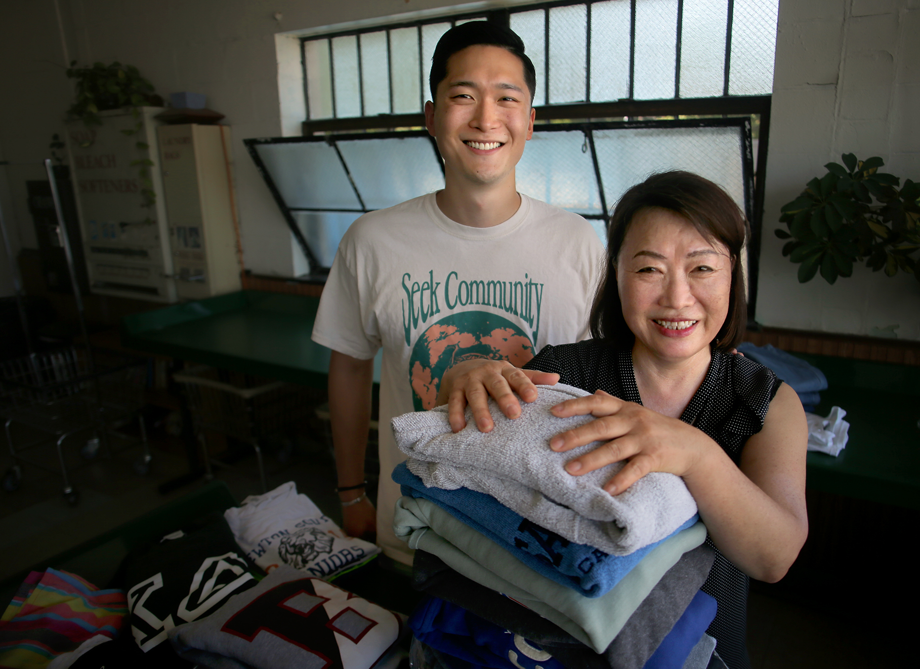 Sam Hyun, with his mother, Donna, said cultural differences between generations can lead to misunderstandings.