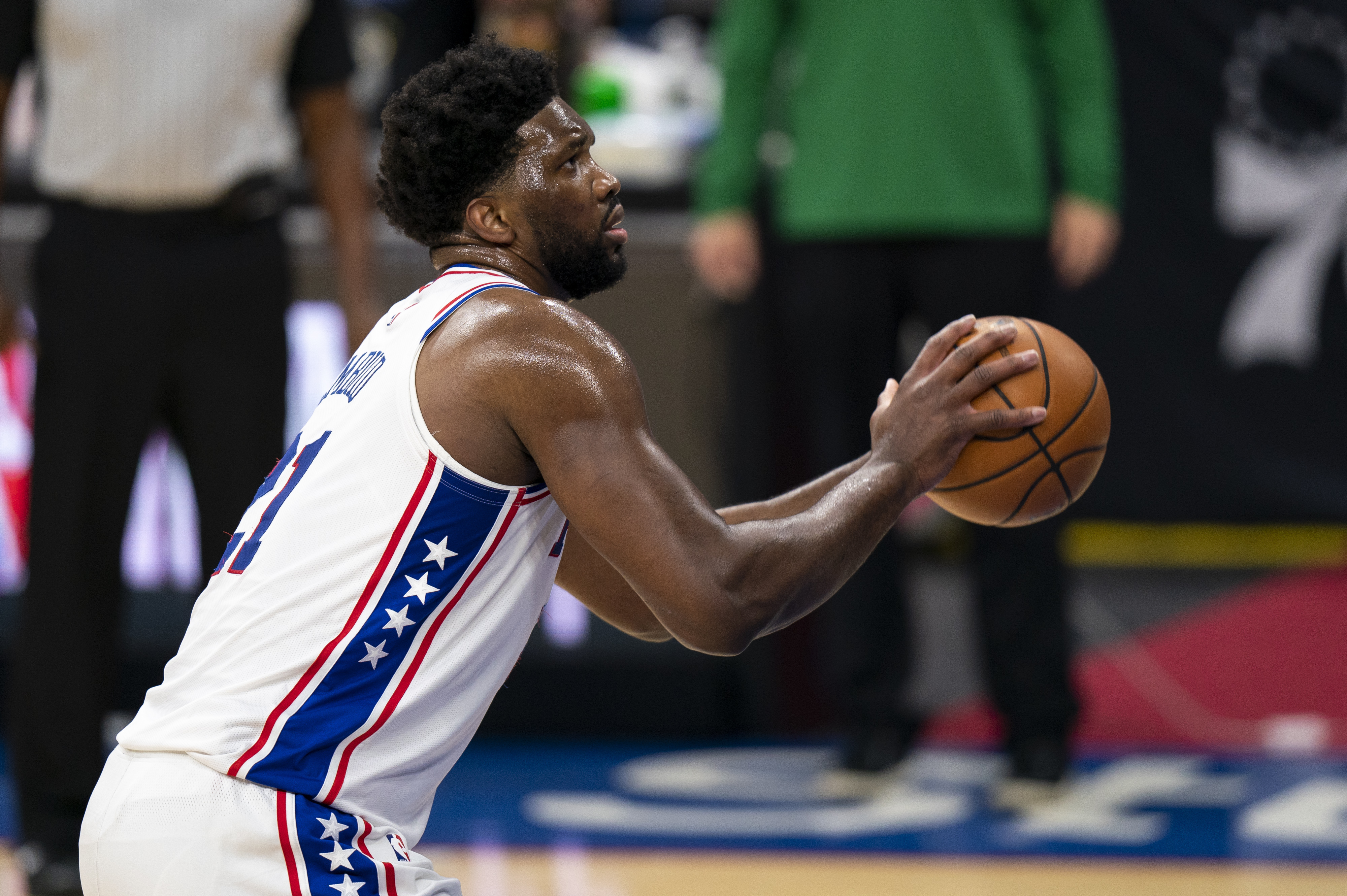 Joel Embiid attempted 21 free throws in Wednesday's game.