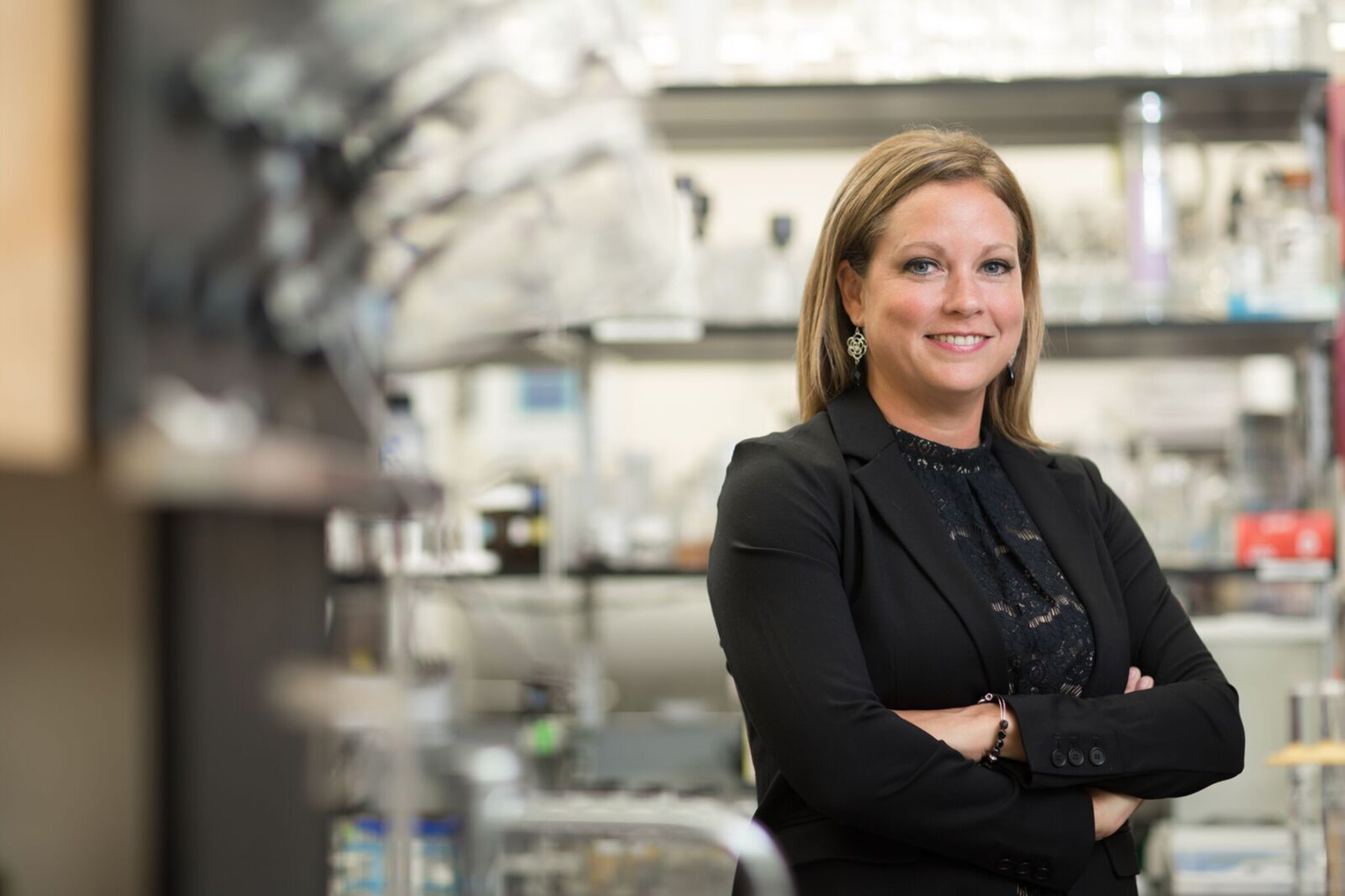 Kirsten Hokeness is the chairwoman of the science and technology department at Bryant University.