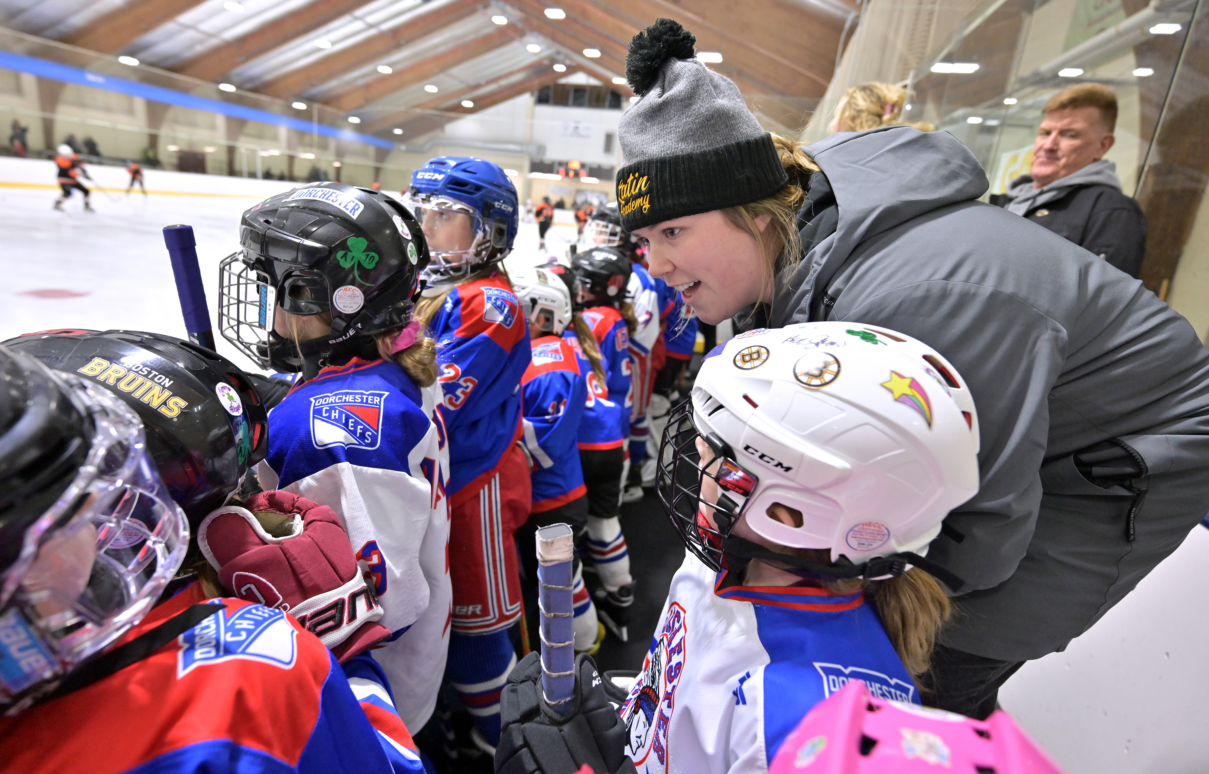 Boston Latin Academy/Fontbonne celebrates girls' hockey with nonleague win  over Stoughton in second annual Girls' High School Hockey Night - The  Boston Globe