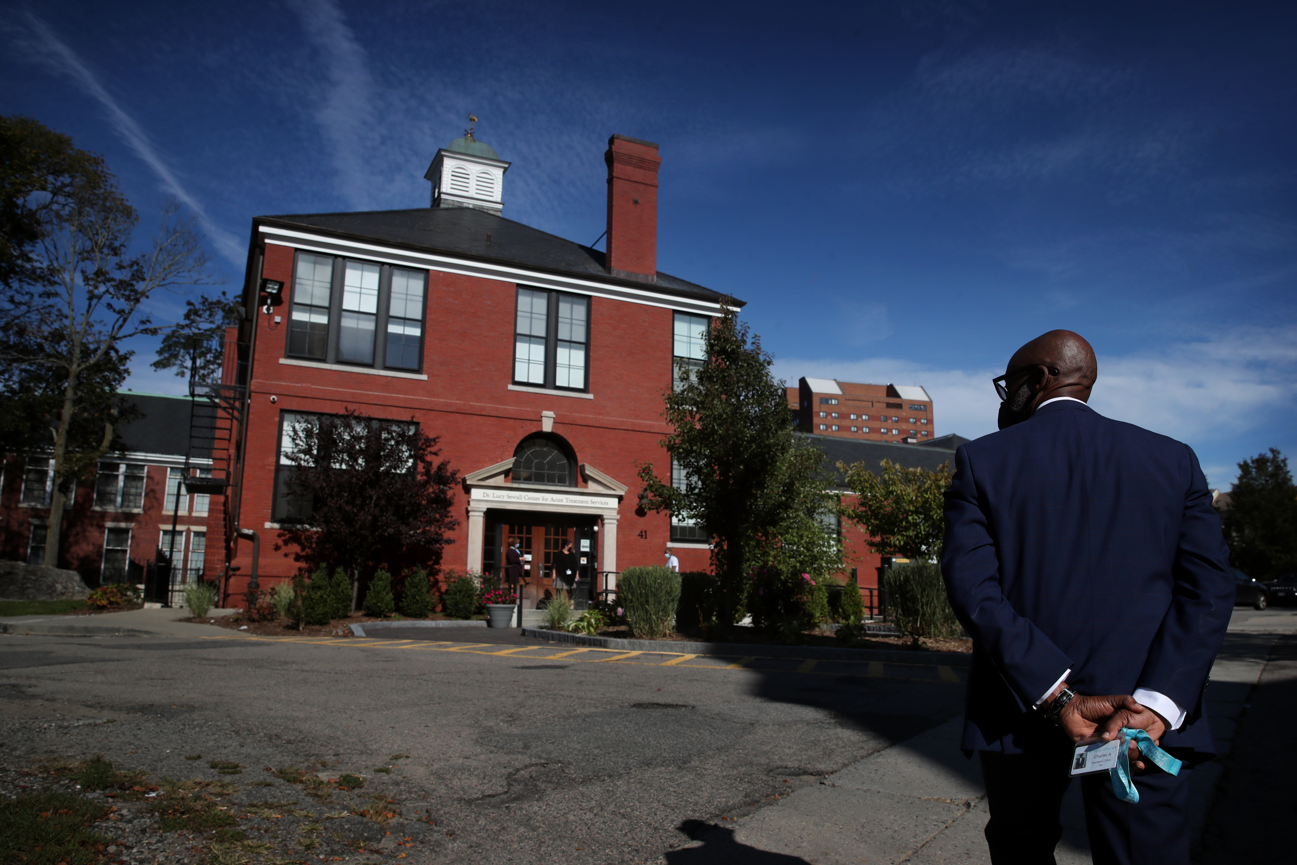 President and CEO, dr.  Charles Anderson, the dr.  Approached Lucy Sewall Center for Acute Treatment Services while visiting the Dimock Center in Boston.