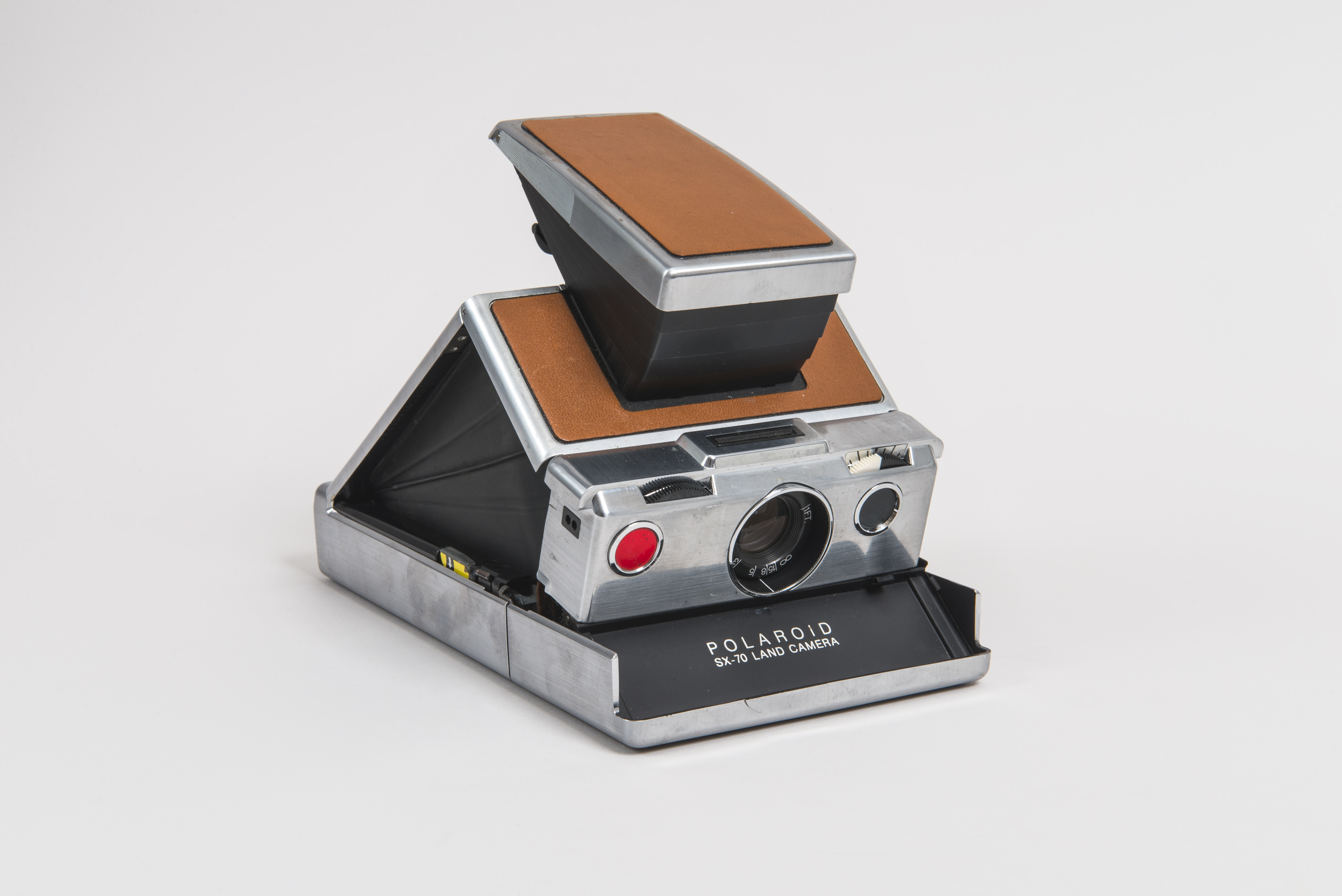 A Polaroid SX-70 camera.