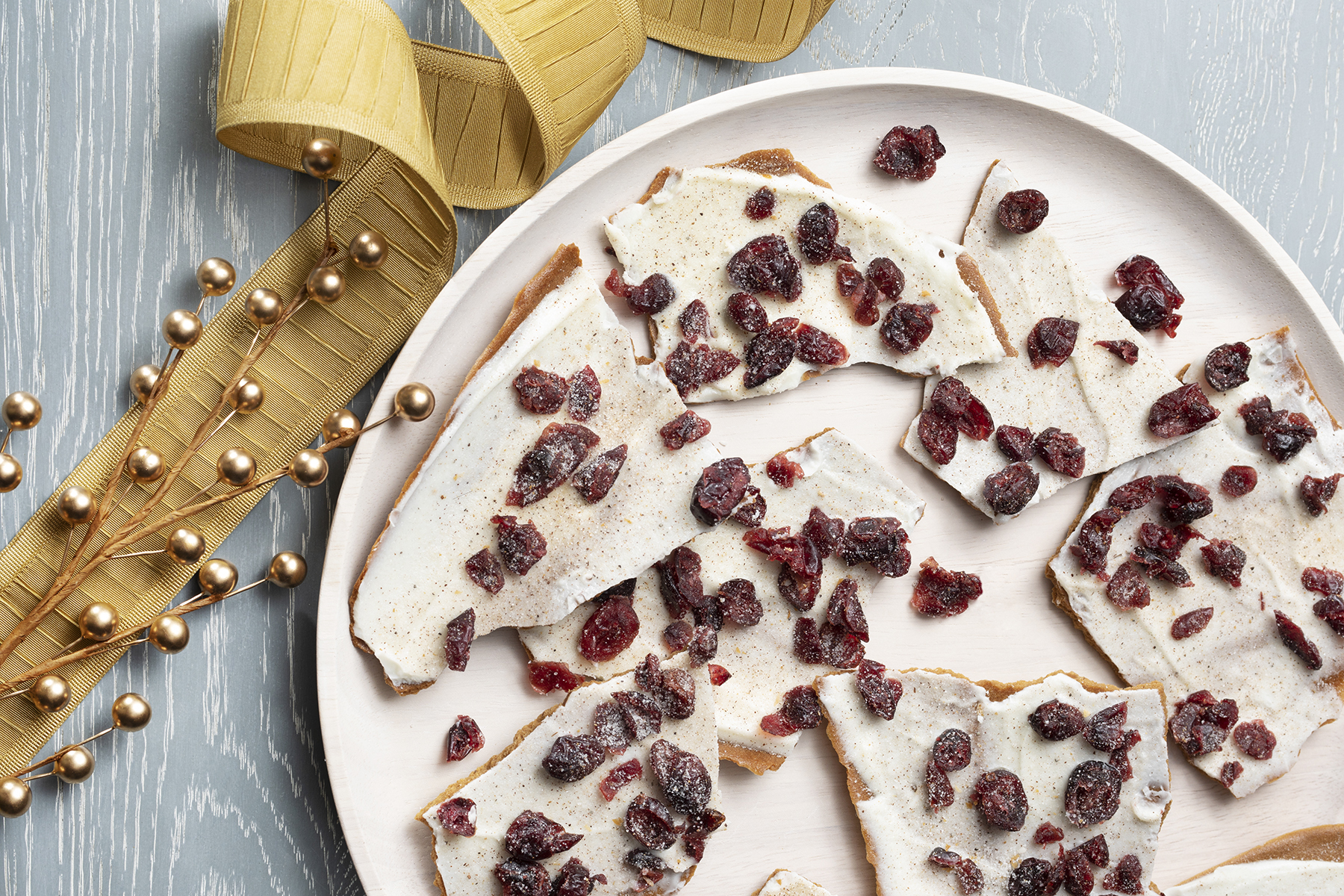 Double Chai Tea Blondie Brittle. FOOD STYLING BY DENISE DROWER SWIDEY; PROP STYLING BY DARCY HAMMER OF ANCHOR ARTISTS