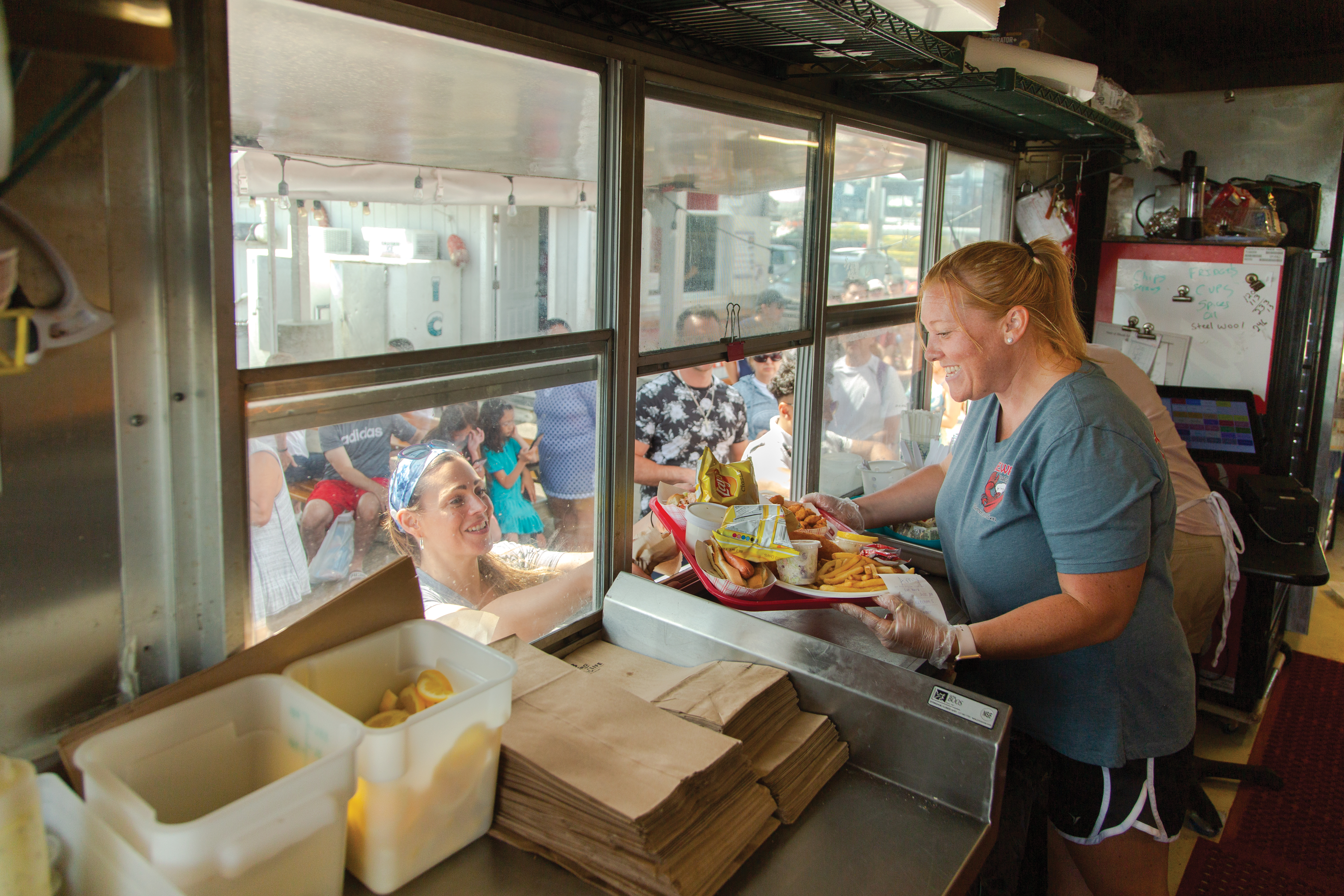 The Newport Lobster Shack on Long Wharf, Newport’s last working fish pier.