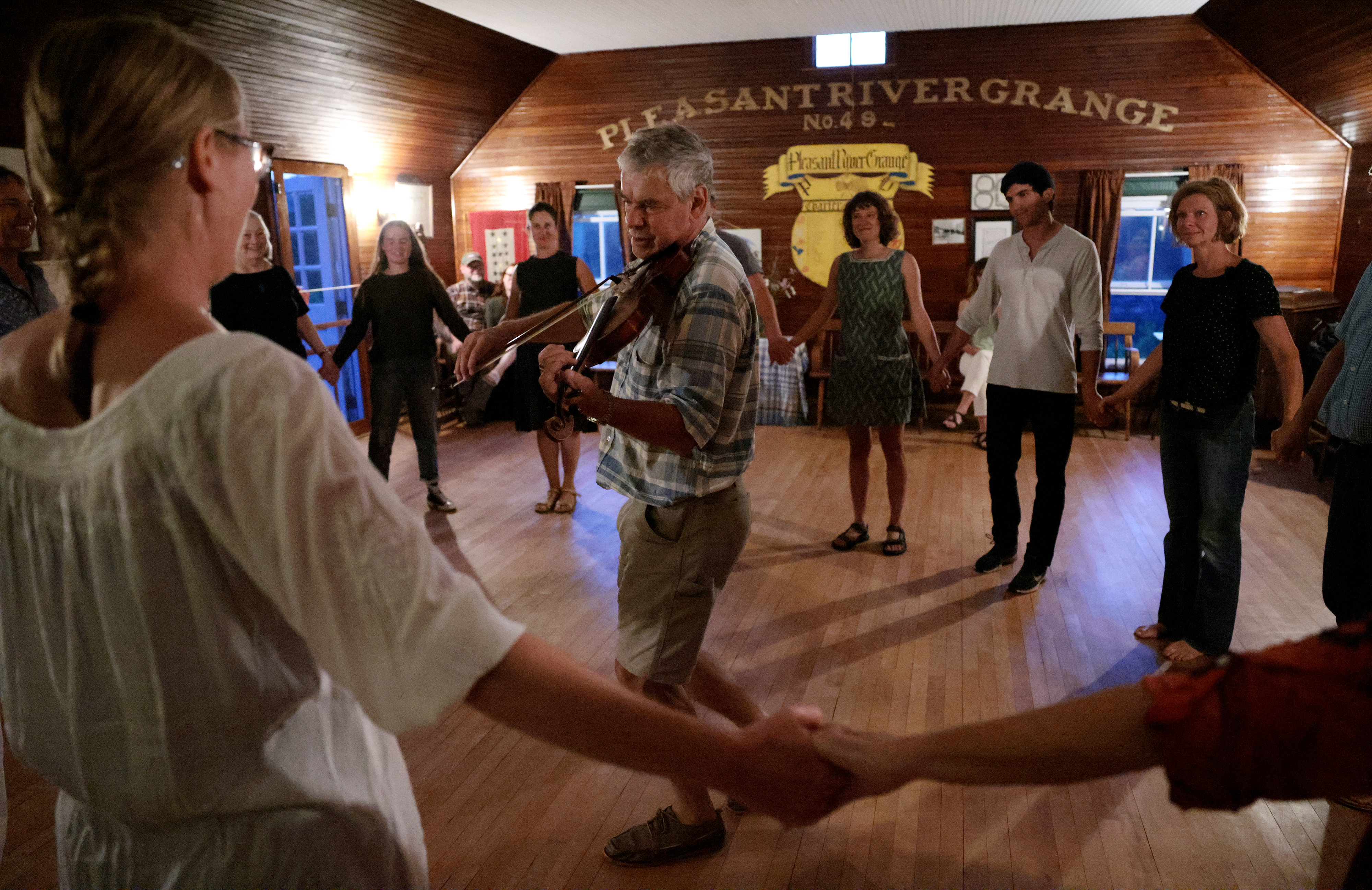 The Greg Dorr Band performed at the Pleasant River Grange in Vinalhaven on July 24. The historic grange hall was once used as housing for granite quarry workers.