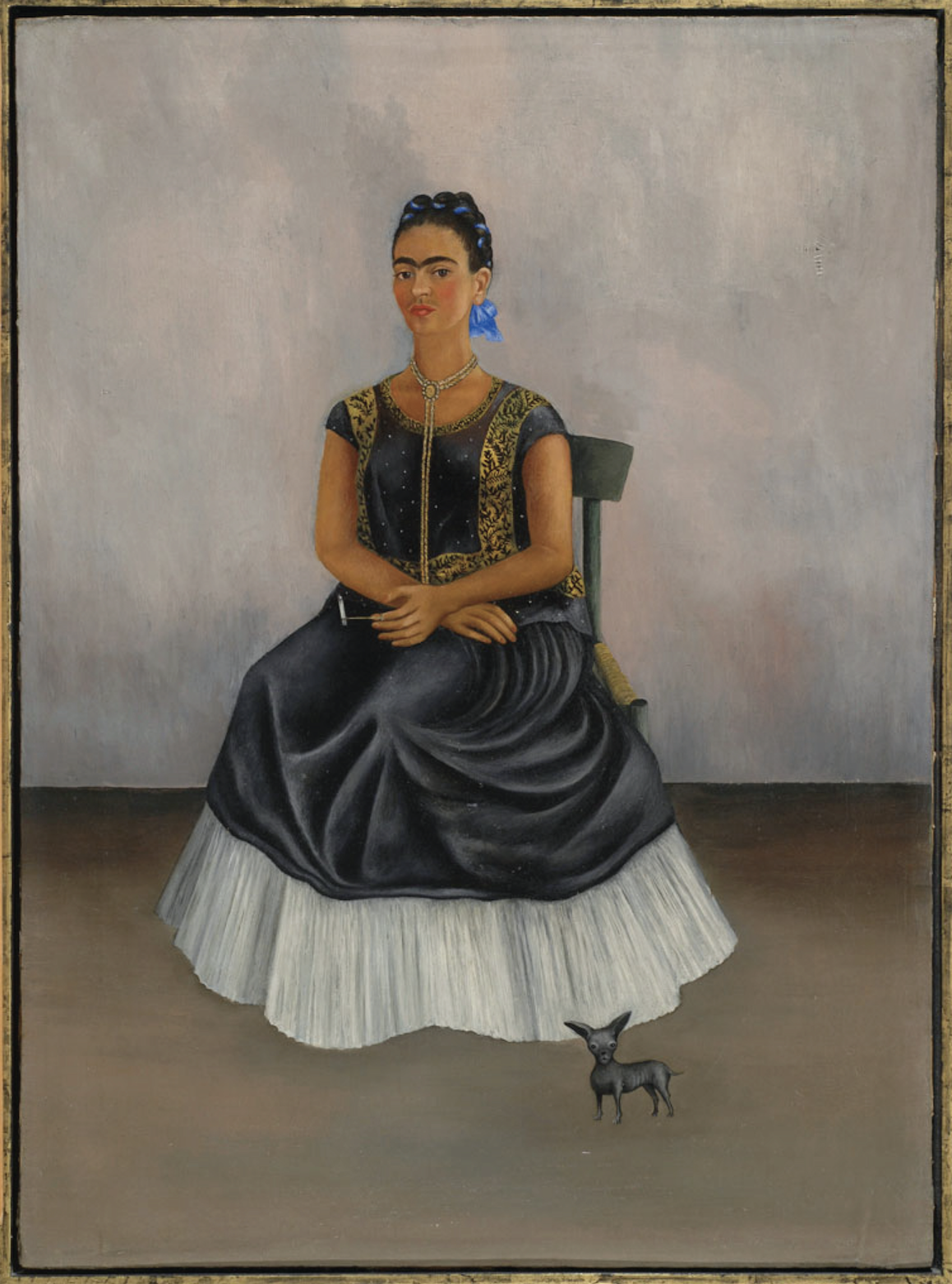 Frida Kahlo"s "Itzcuintli Dog with Me," from 1938.