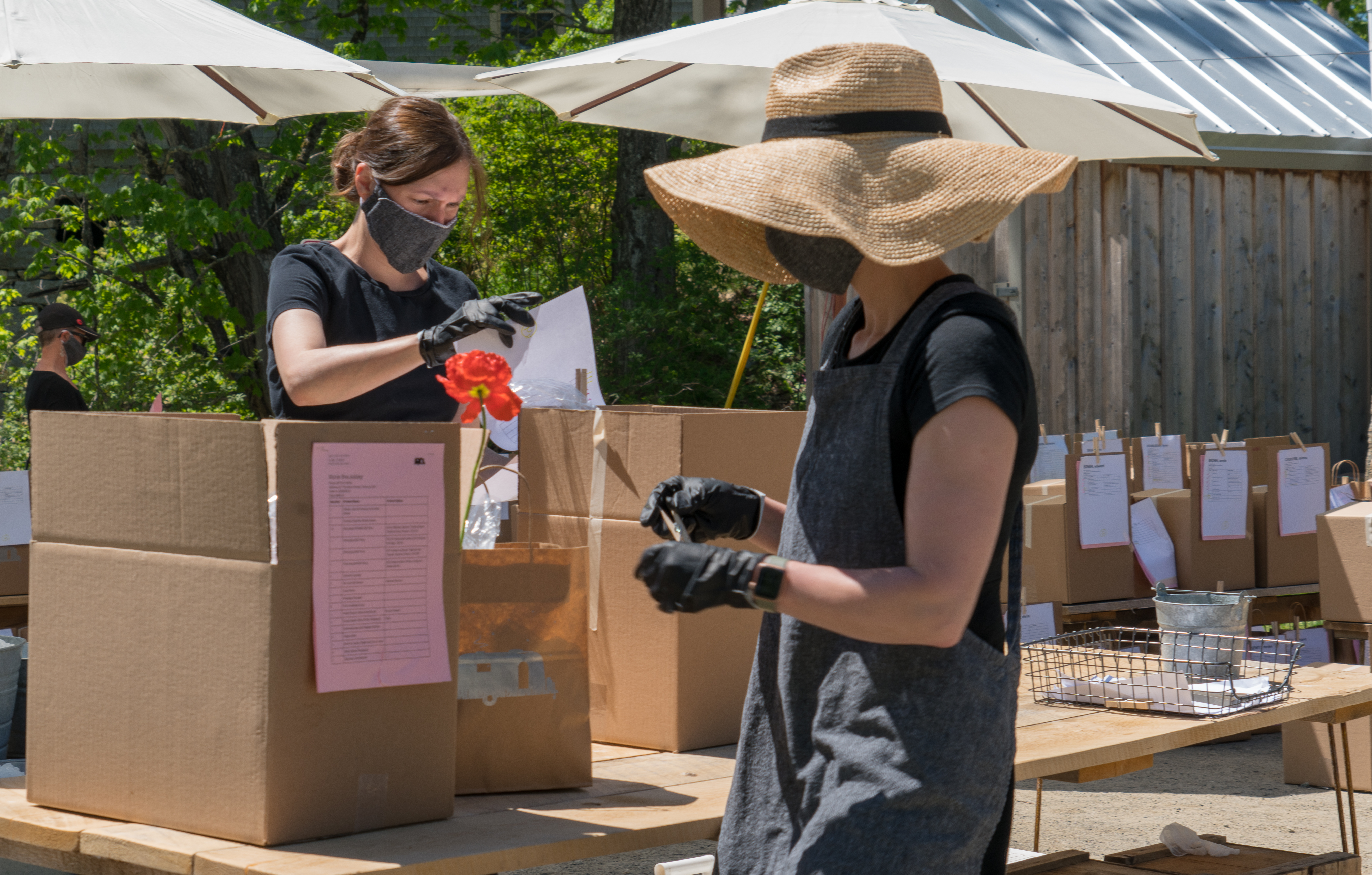 The farmer's market at The Lost Kitchen.