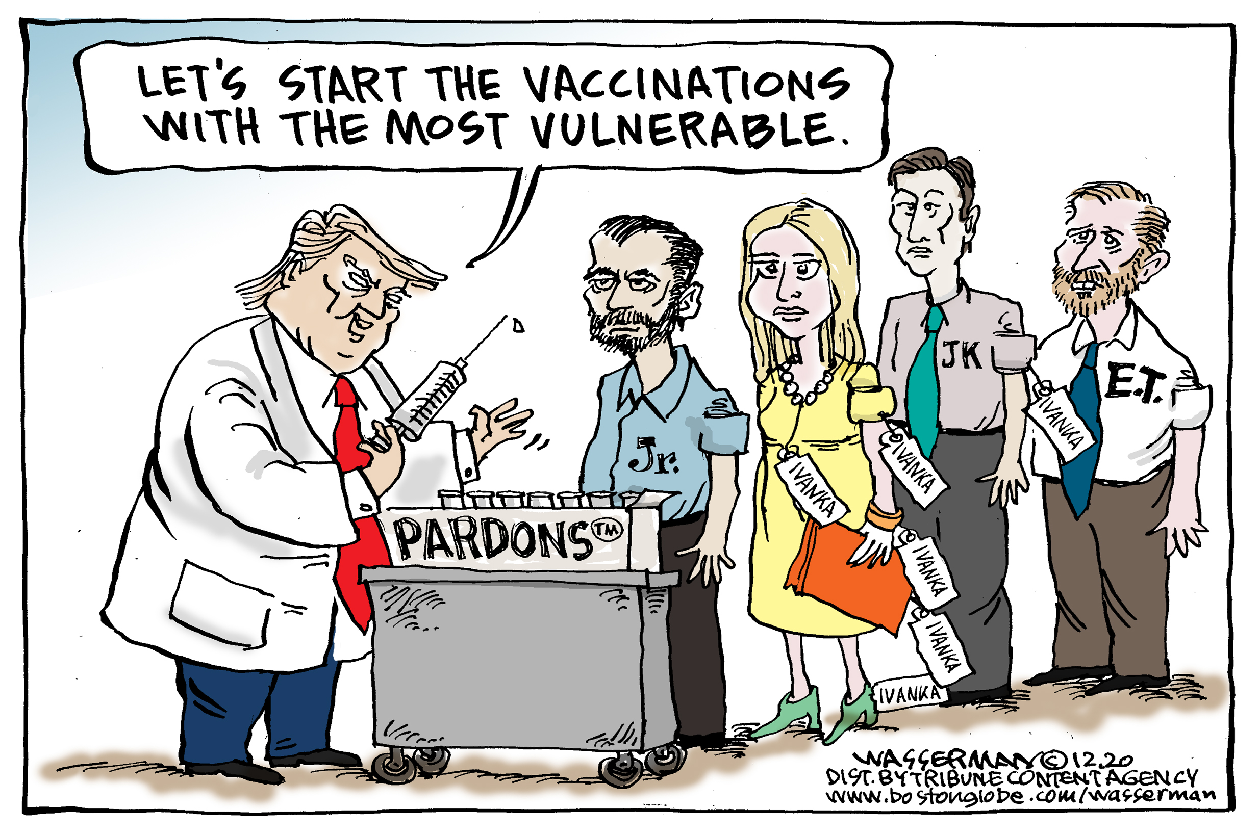 Trump's version of vaccination - The Boston Globe