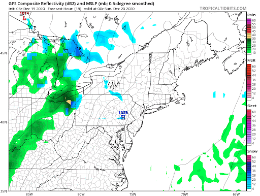 A few rain in snow showers are likely Sunday.