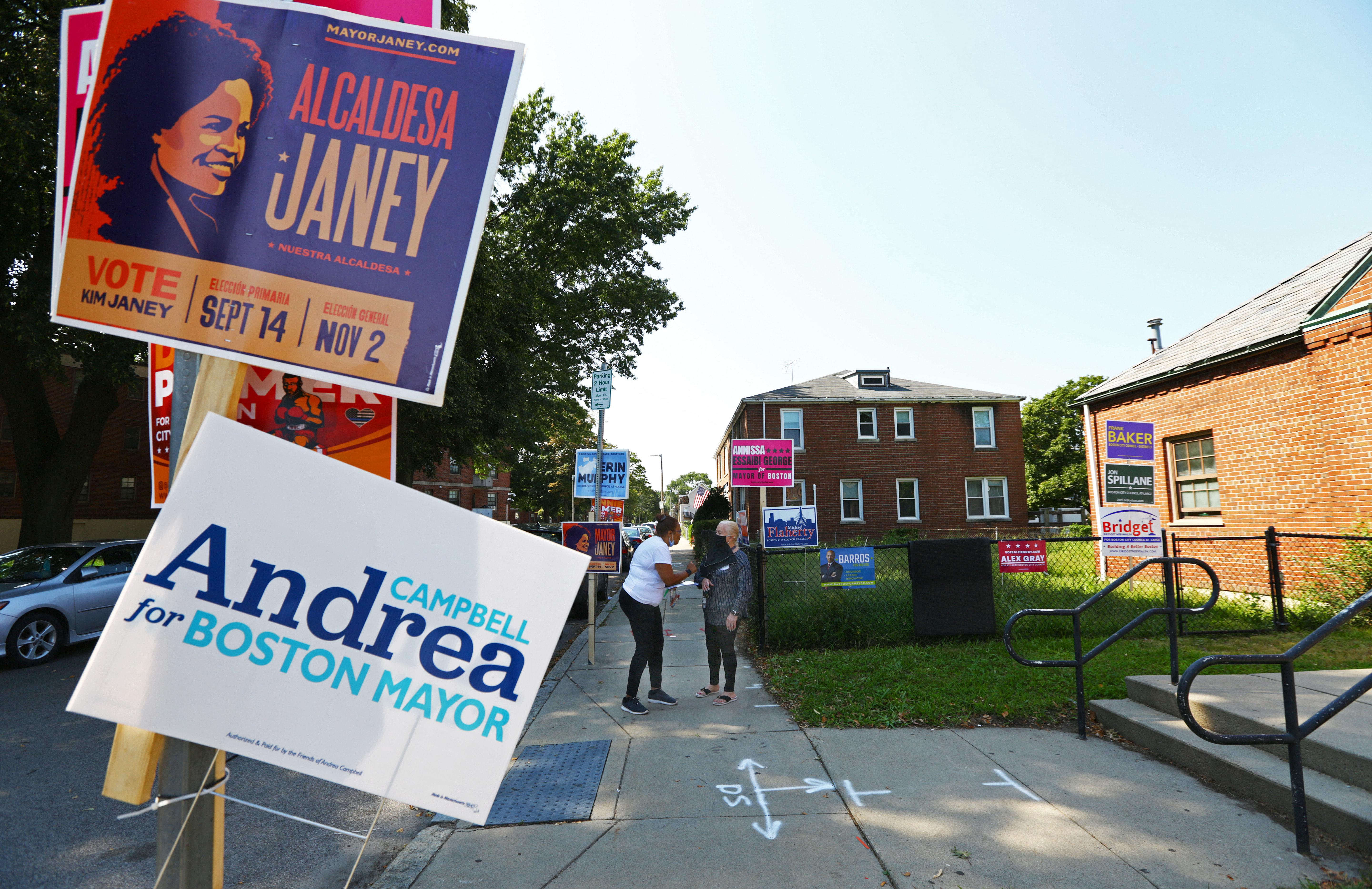 Councilor Andrea Campbell finished in third place 275 votes in front of Acting Mayor Kim Janey.