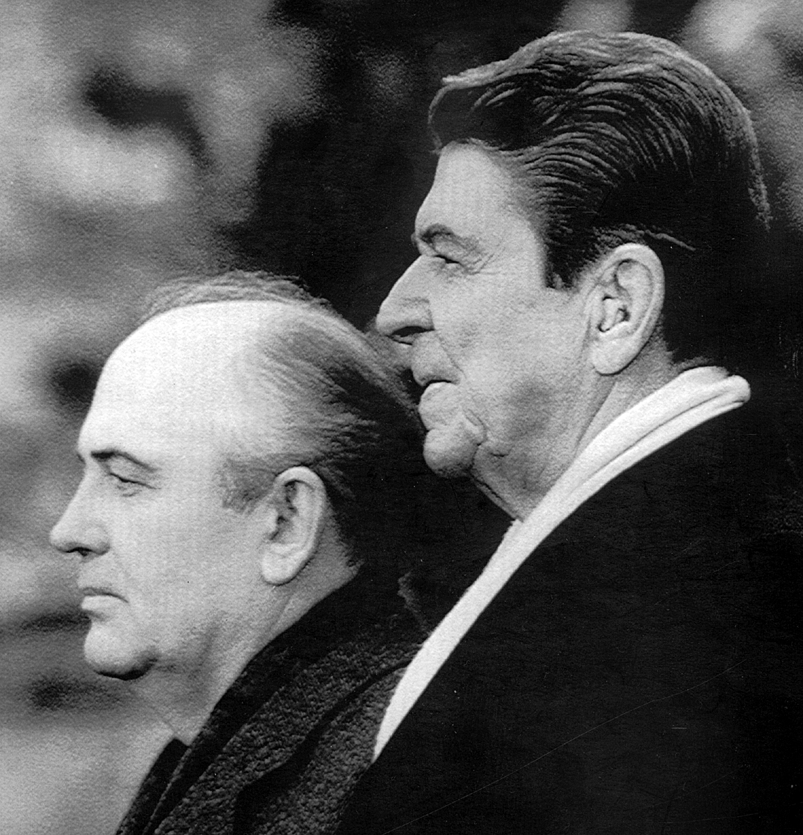 Mikhail S. Gorbachev with President Reagan in 1987.