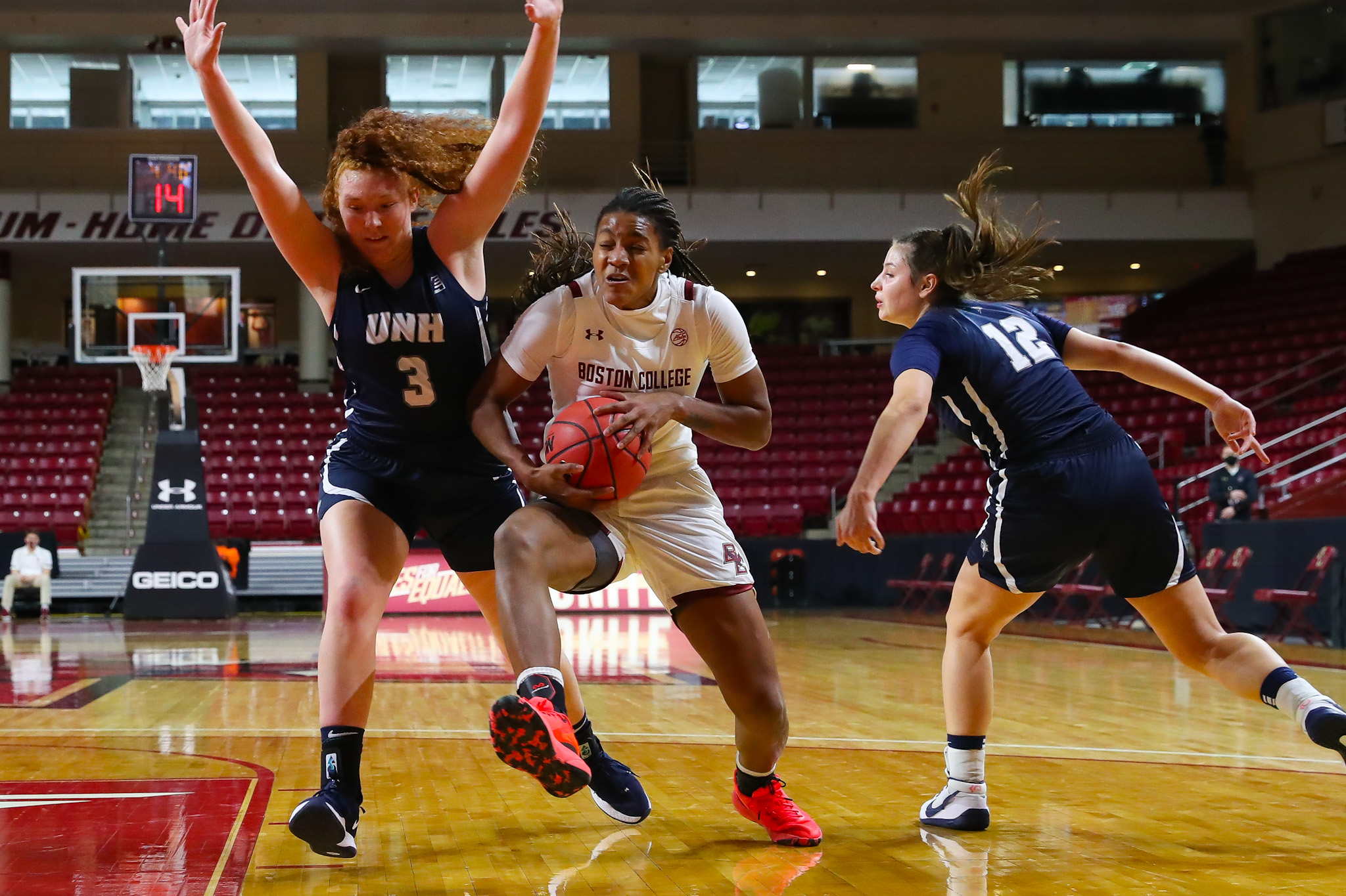 BC women’s basketball gives up secondhalf lead but beats UMass in